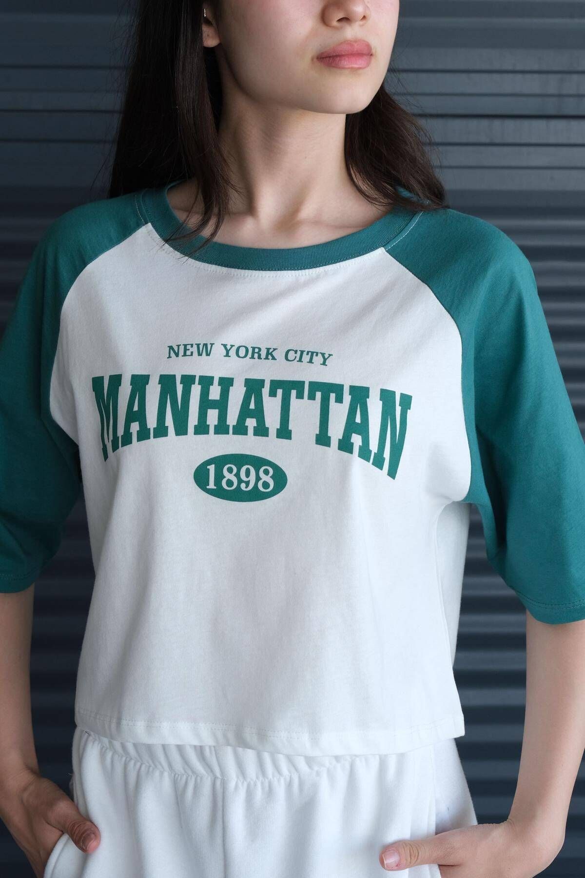 Addax Manhattan Baskılı T-shirt P10113-m11