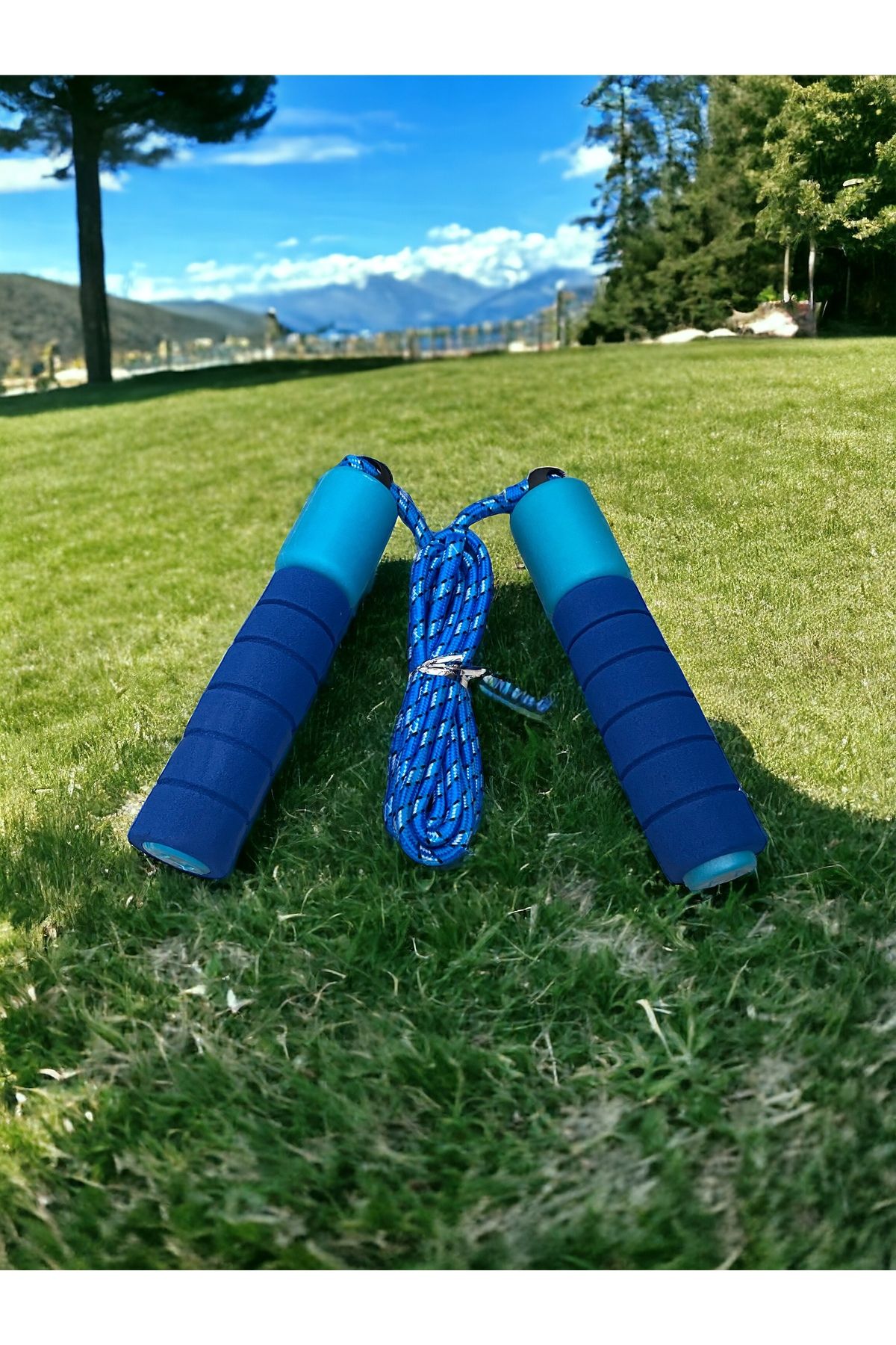 TOCSPORTS Çocuklara Özel Evde Bahçede Atlamalık - Çocuk Oyun Atlama İpi - Spor İp - 210 cm ip + 30 cm Sap