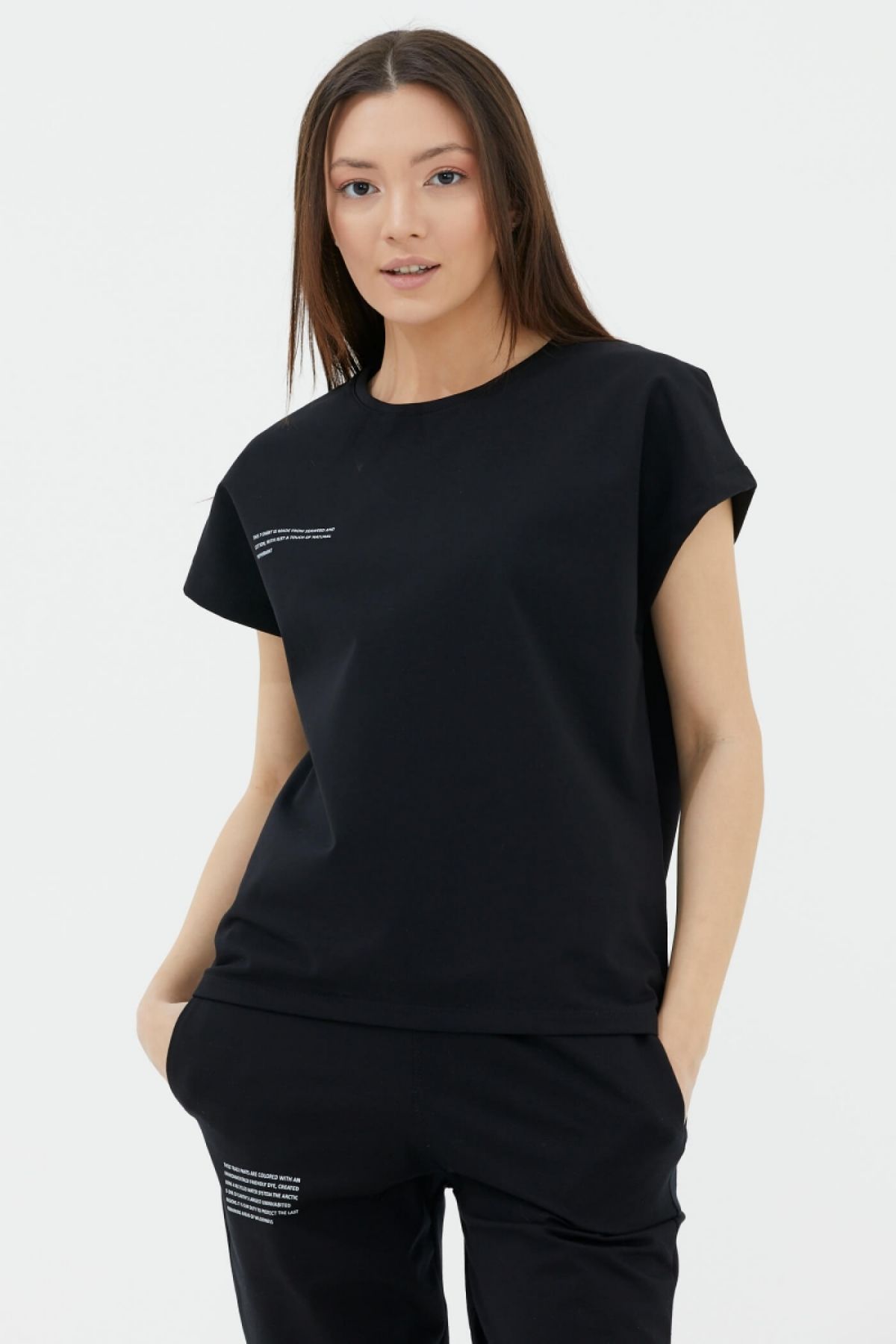 Sementa Oversize Kısa Kollu Tshirt - Siyah