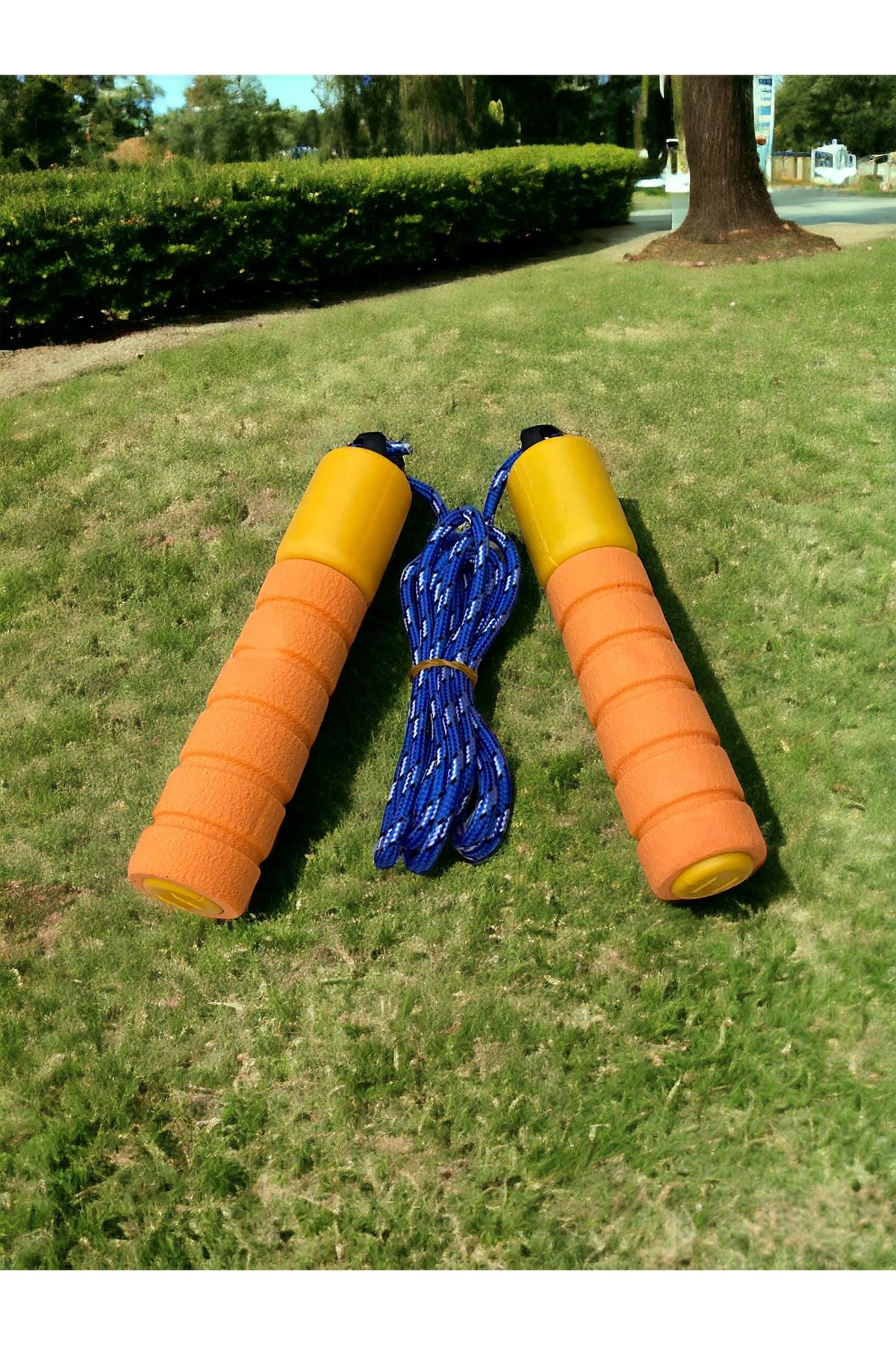TOCSPORTS Çocuklara Özel Evde Bahçede Atlamalık - Çocuk Oyun Atlama İpi - Spor İp - 210 cm ip + 30 cm Sap