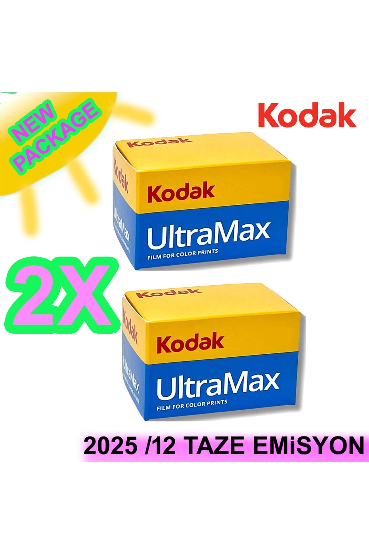 Kodak 35 Mm Renkli Analog Fotoğraf Filmi Ultramax