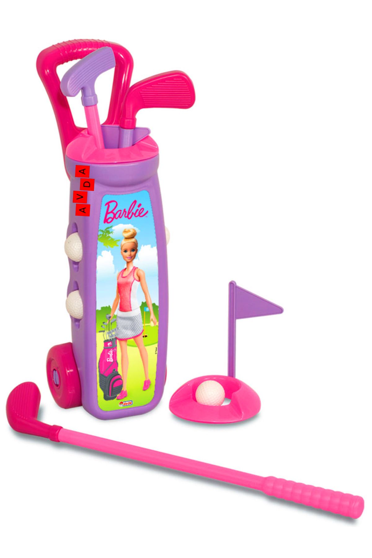 AVDA Barbie Golf Arabası & oyuncak Golf Seti