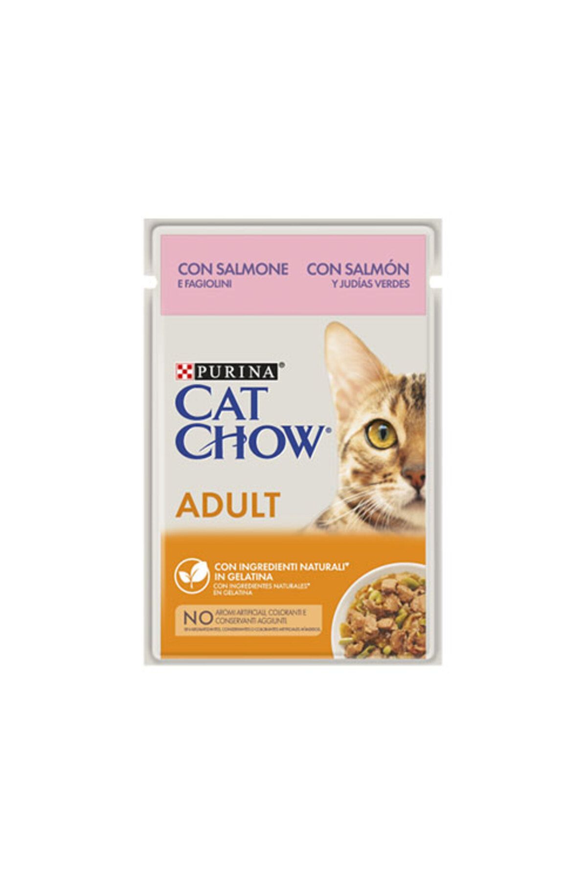 Cat Chow Pouch Somonlu Yetişkin Kedi Konservesi 26 Adet 85 Gr