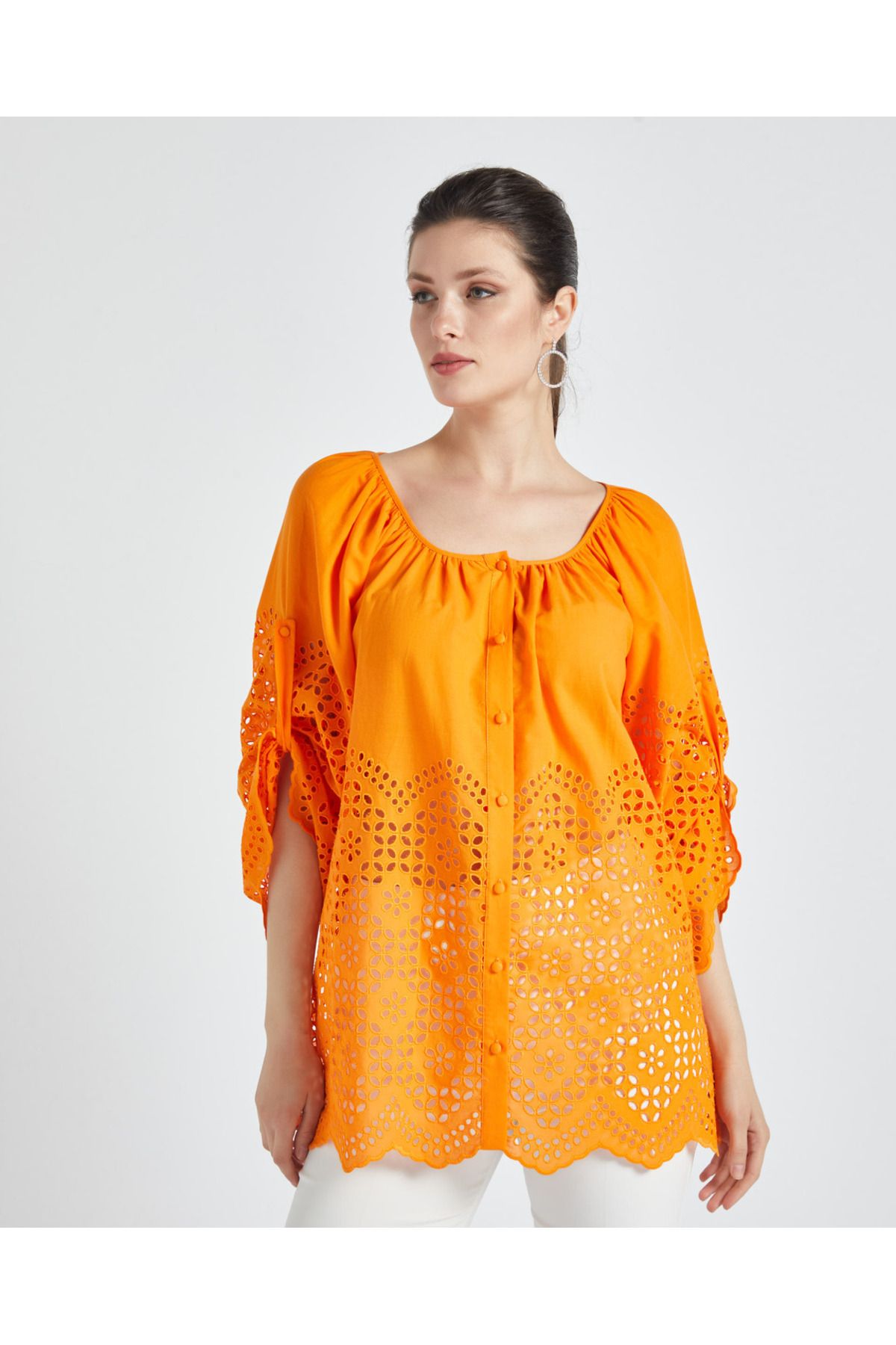 Serpil Serpil Kadın Orange Gömlek 35938