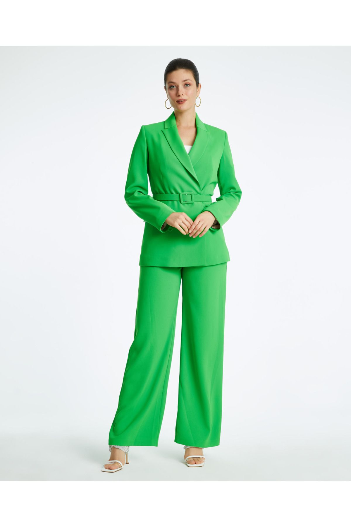 Serpil Serpil Kadın Yeşil Pantolon 38423