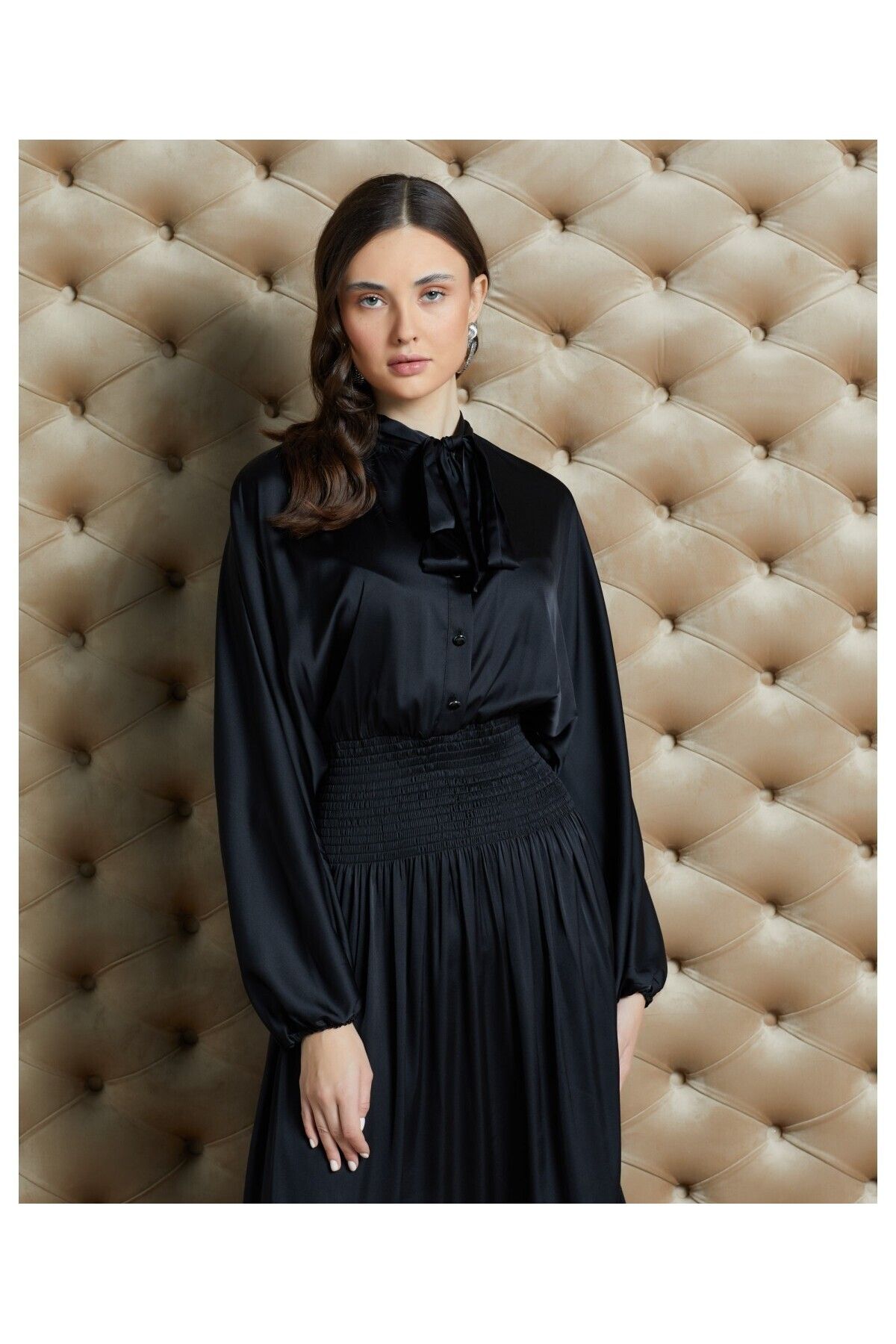 Serpil Serpil Kadın Siyah Elbise 35427