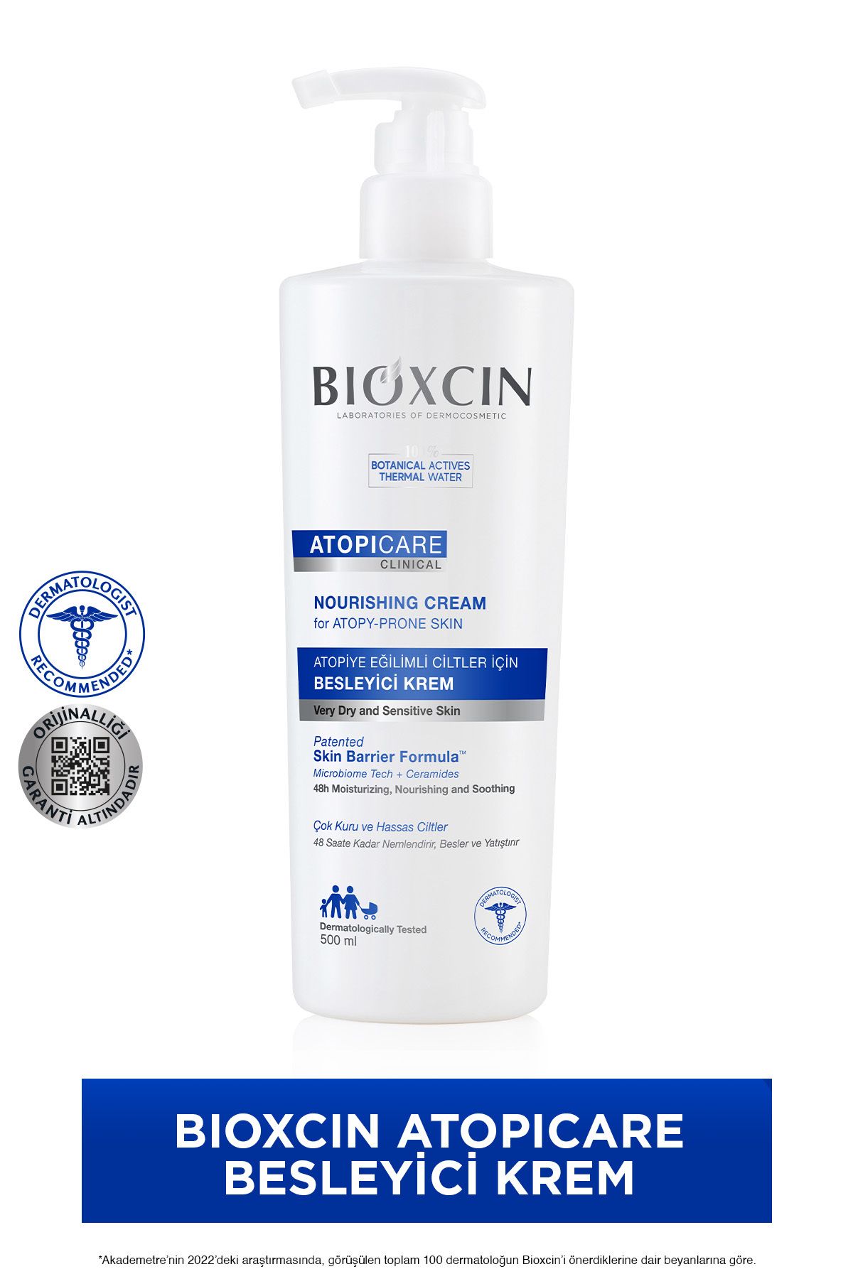 Bioxcin Atopicare Clinical Atopiye Eğilimli Ciltler Için Besleyici Krem 500 ml - Seramid Microbiome Tech