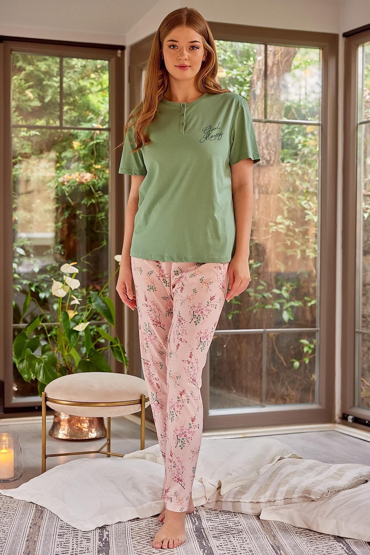 Zeyland Kadın Kısa Kollu Pijama Takımı