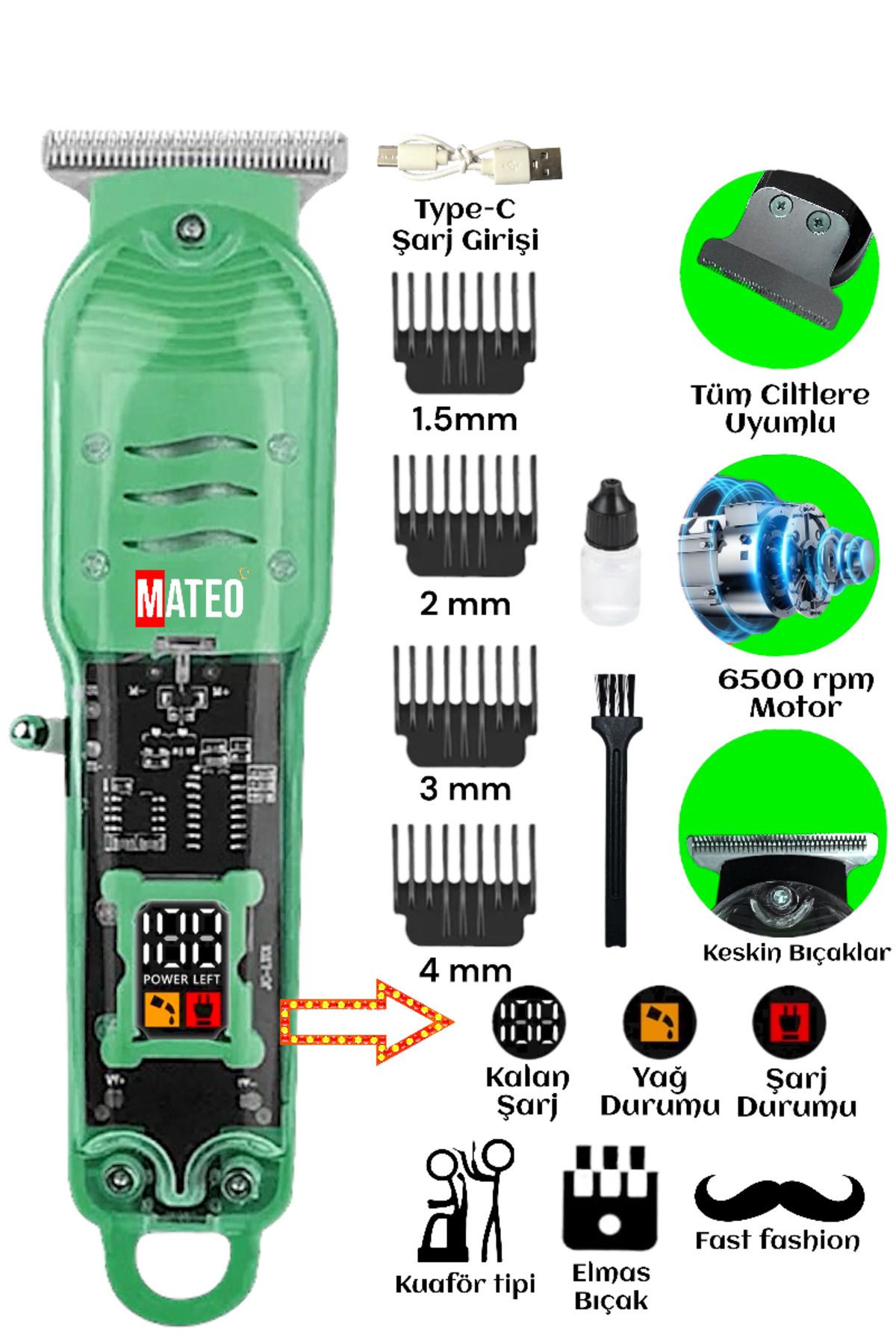 teknotrust Resmi Distribütör Garantili Kadın Erkek Tıraş Makinesi Saç Sakal Lazer Epilasyon Öncesi Kol Bacak Y