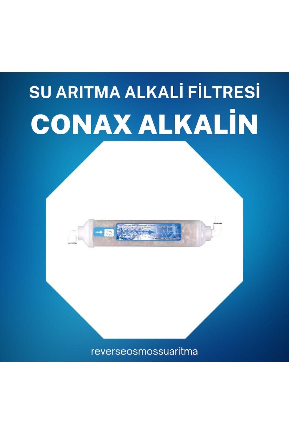 Aqua Su Arıtma Cihazı Alkali Filtre Conax Alkalin Filtre