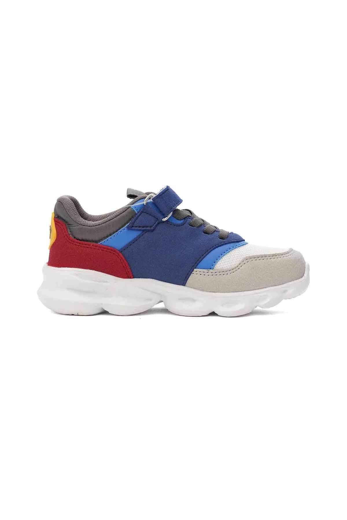 hummel JUNG JR. Işıklı Çocuk Ayakkabı Çocuk Sneaker Ayakkabı 900427-9253WHITE/BLUE
