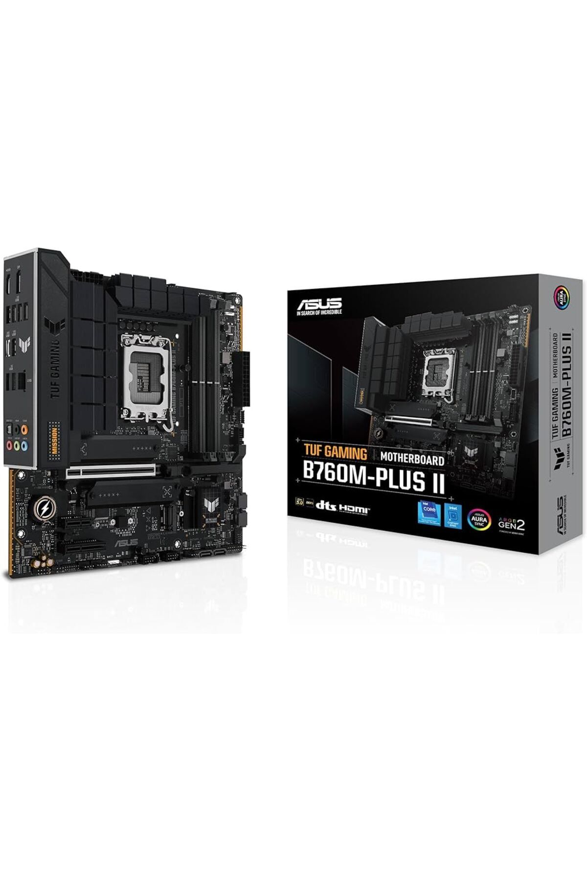 ASUS Mb Tuf Gamıng B760M-Plus Iı Intel B760 Lga1700 Ddr5 7800 Dp Hdmı 3X M2 Usb3.2 2.5Gbit Lan Matx