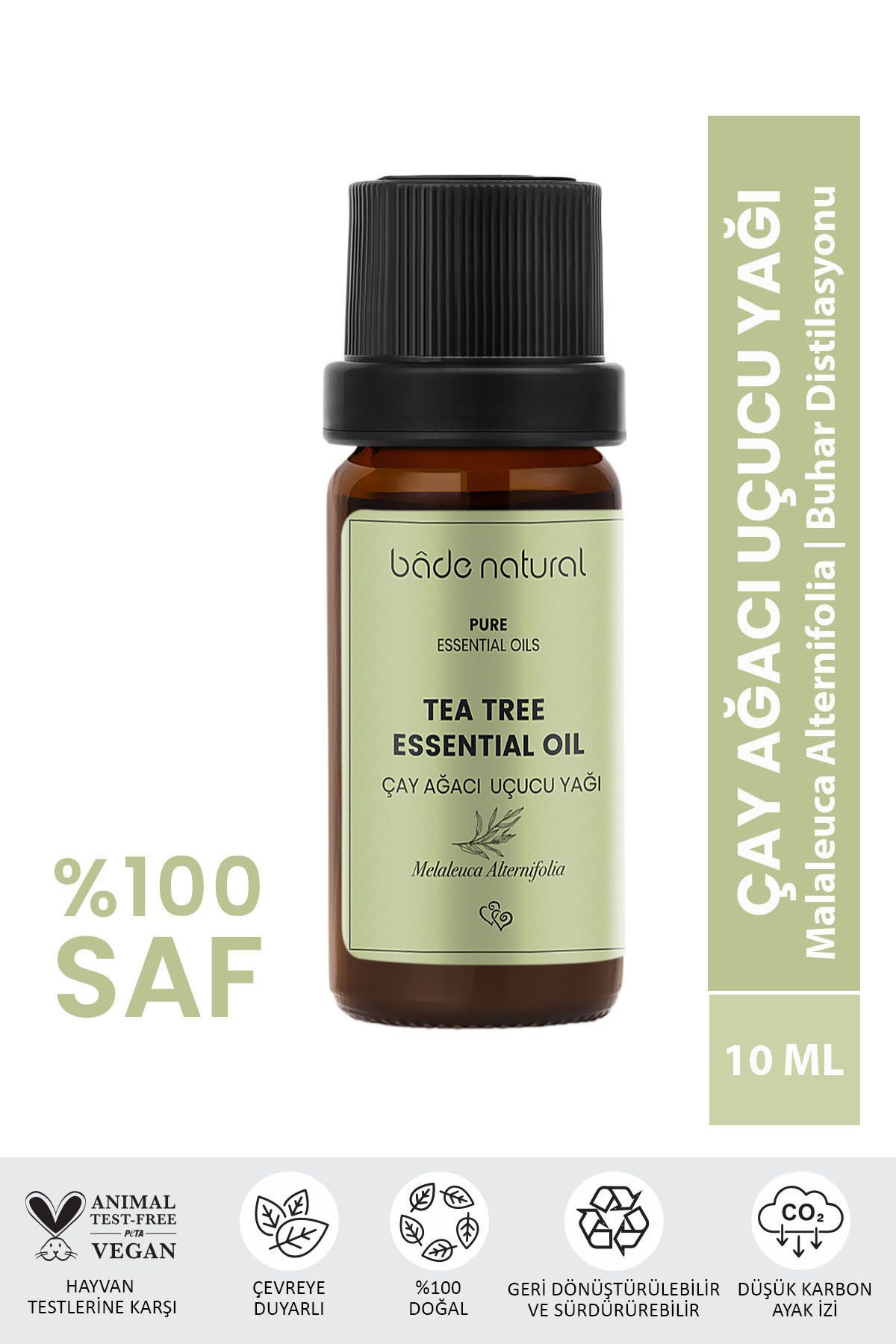 Bade Natural Çay Ağacı Uçucu Yağı %100 Saf 10 ml