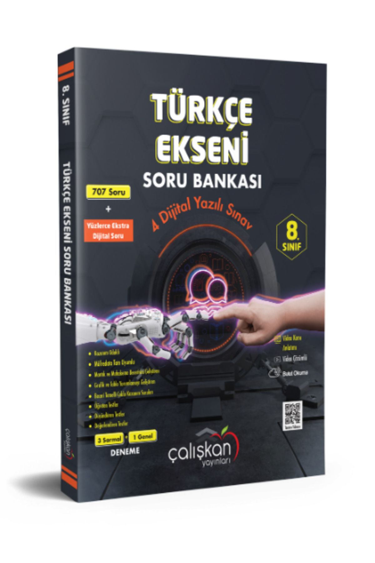 Çalışkan Yayınları 8. Sınıf Türkçe Ekseni Soru Bankası
