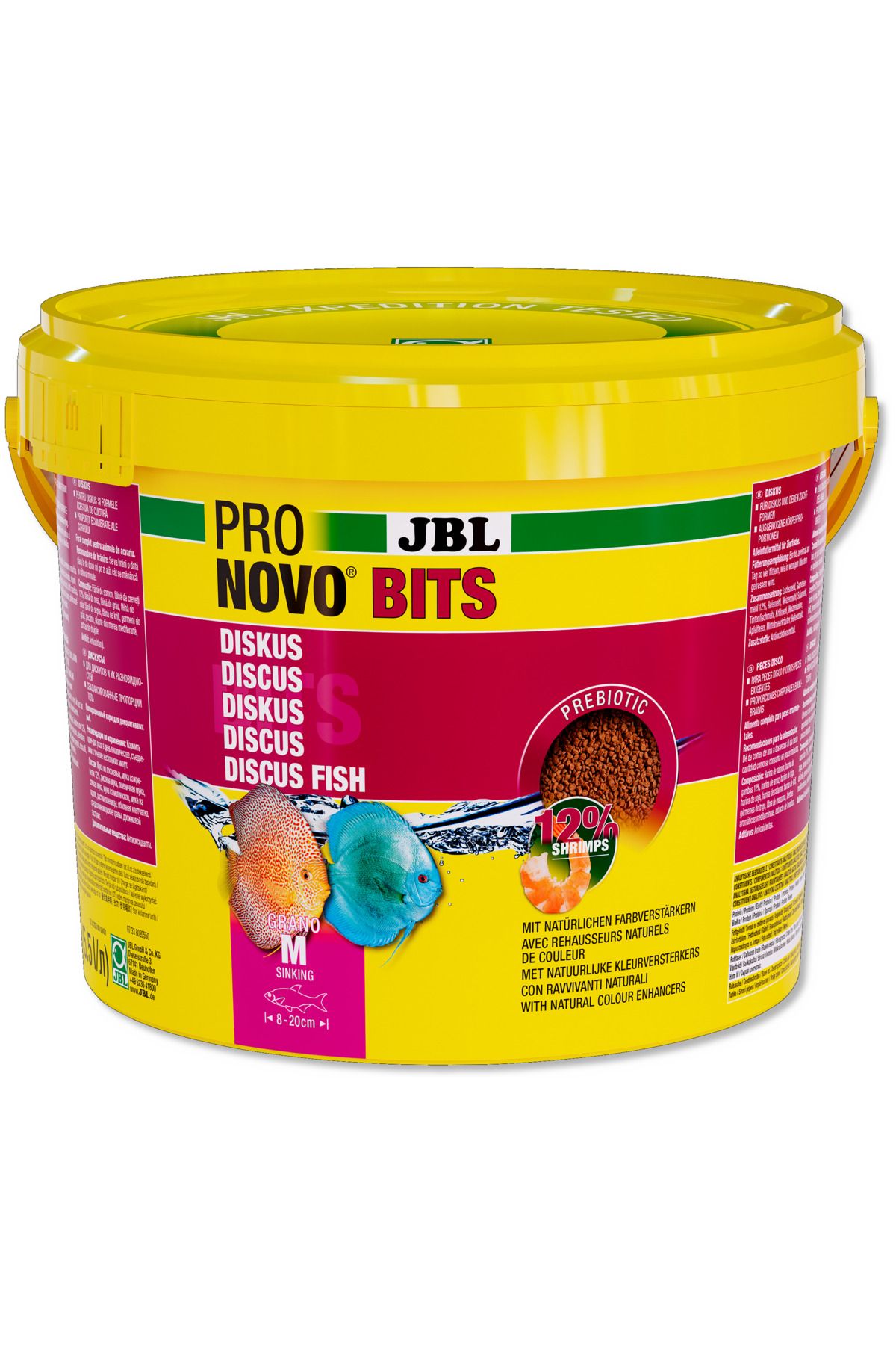 JBL Pronovo Bits Grano Güney Amerika Discus Ciklet Balıkları İçin Granül Balık Yemi Medium 5.5 Lt