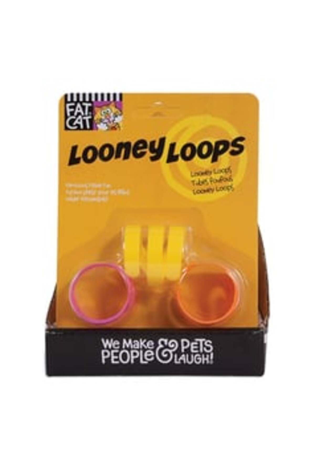 Fat Cat Looney Loops Plastik Kedi Oyuncağı ( 1 ADET )