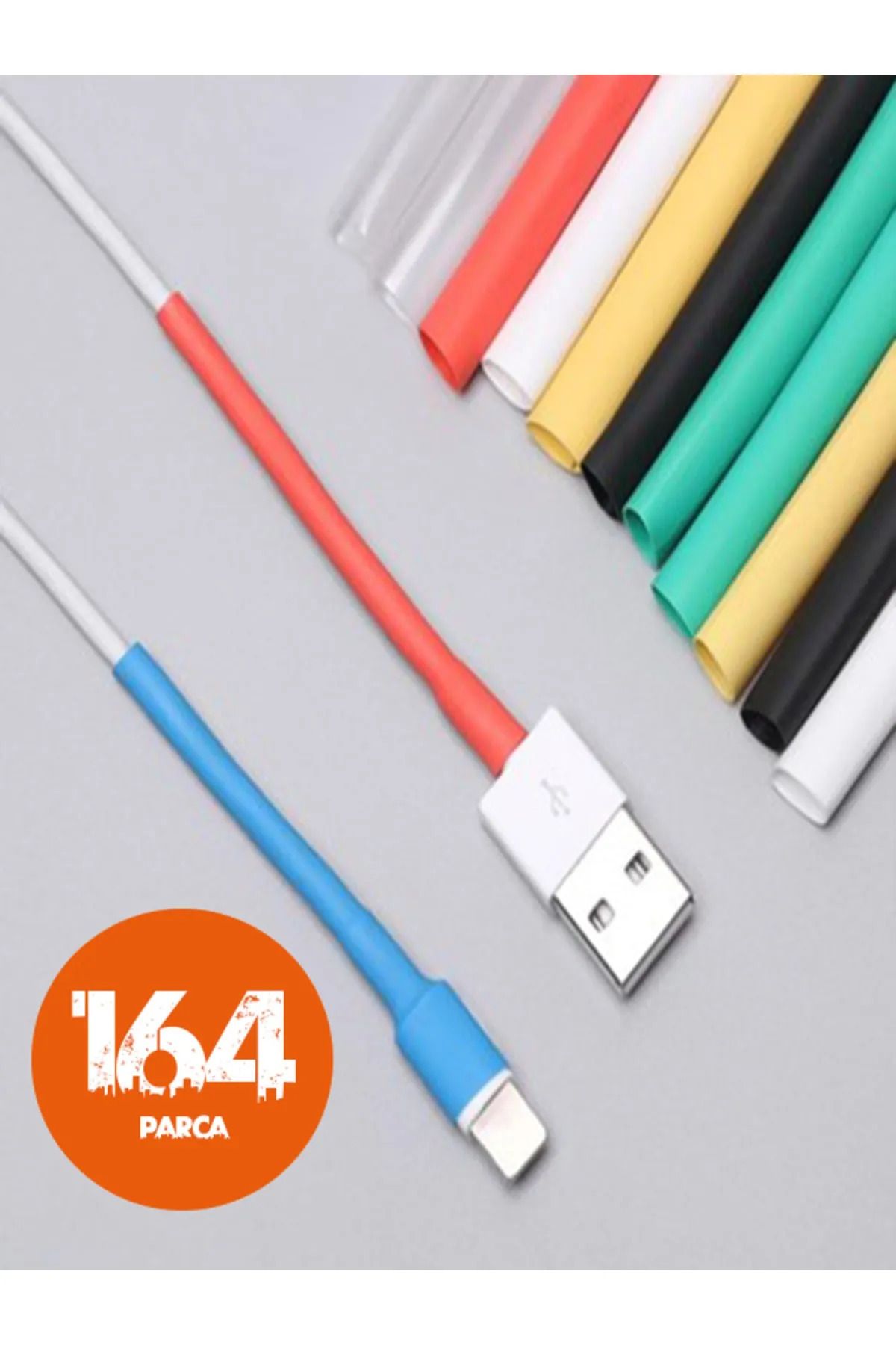 omilife Kablo Tamir Aparatı 164 Parça Kılıf Koruyucu Isıyla Daralan Renkli Makaron