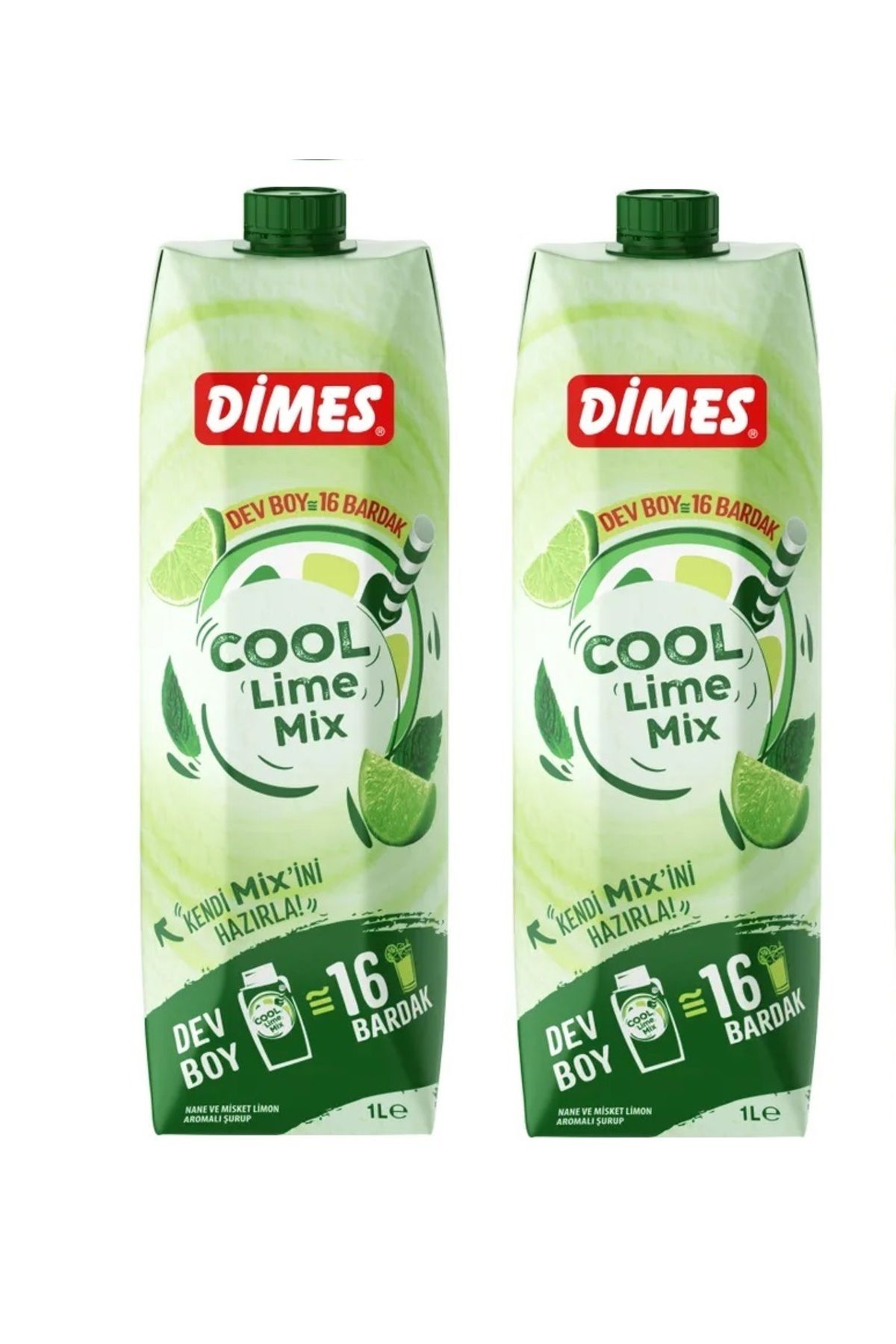Dimes Cool Lime DEV BOY 1000 ML x 2 Adet