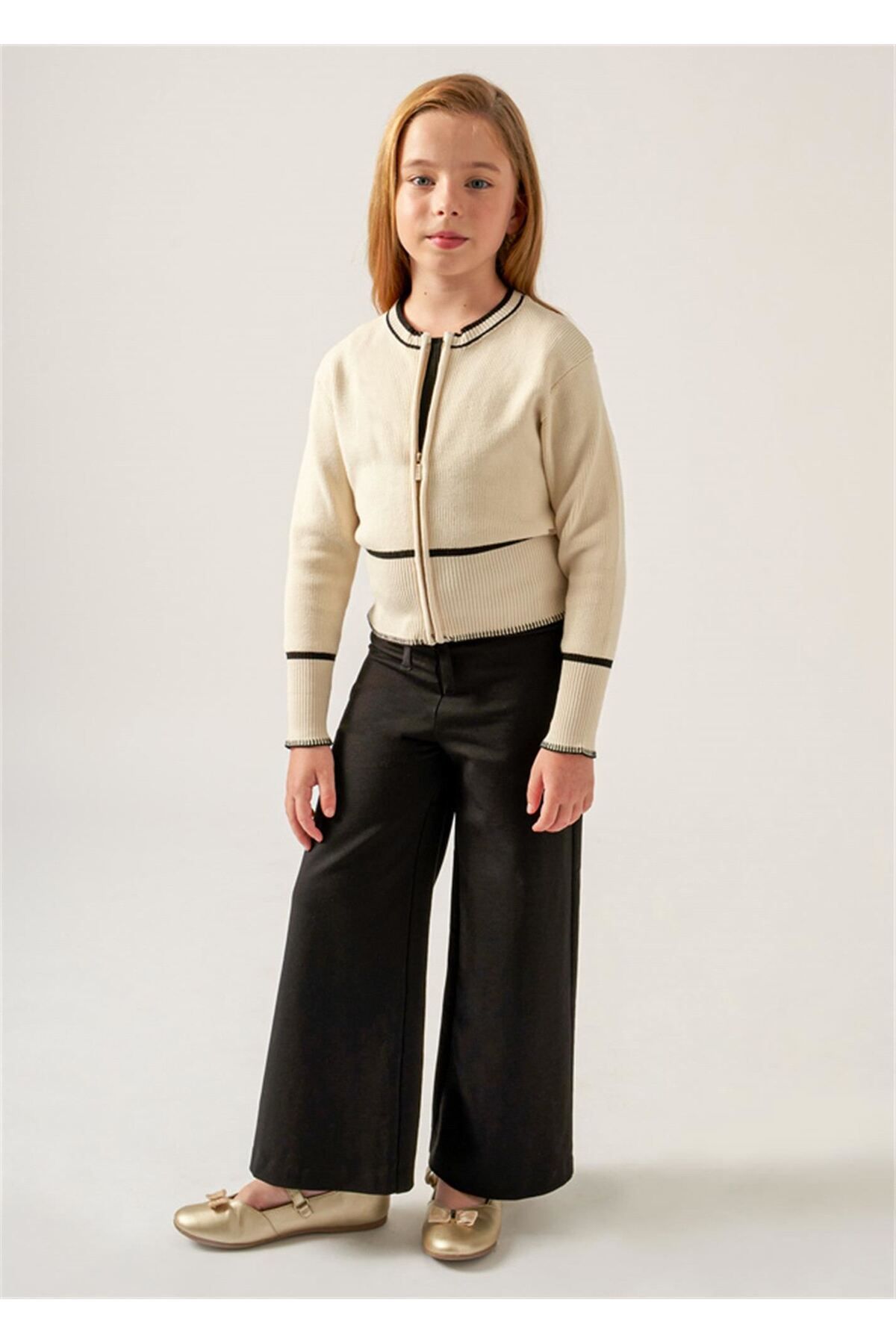 Mayoral Kız Çocuk Roma Triko Kısa Pantolon Siyah 6502