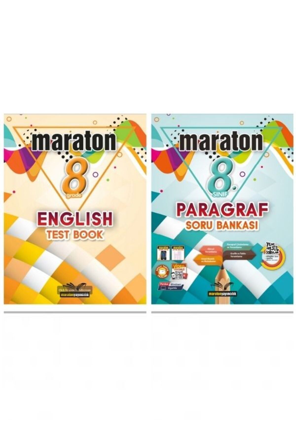 Maraton Yayınları maraton 8.Sınıf test book + paragraf Soru Bankası