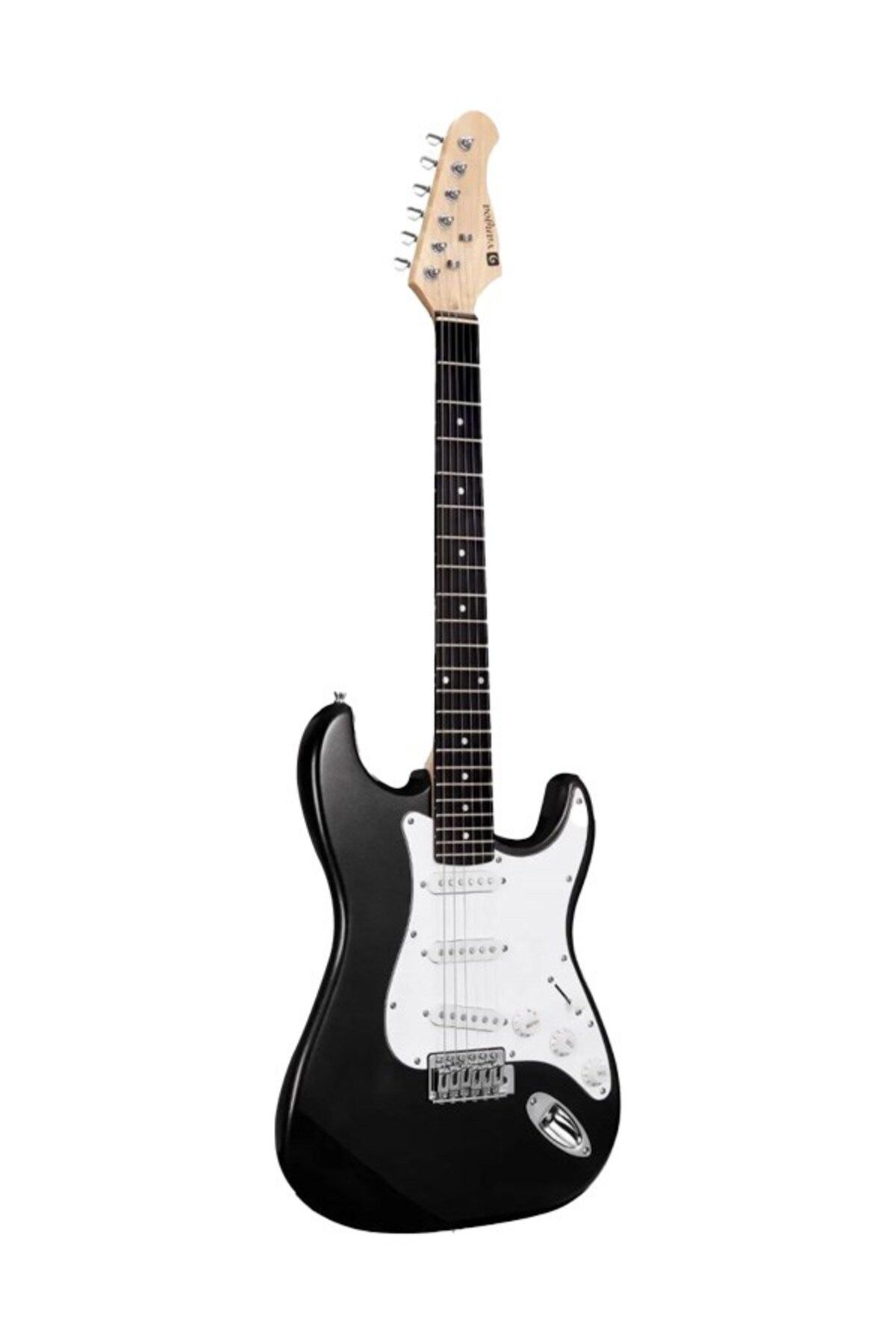 VANGOA Stratocaster Elektro Gitar - Siyah