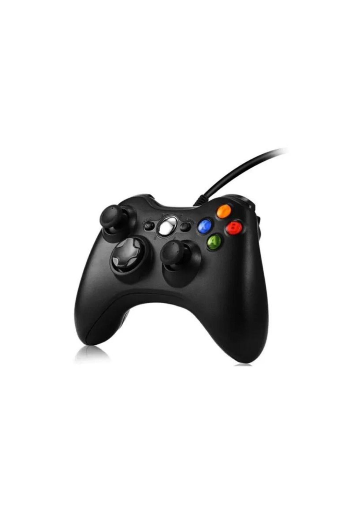 VOOKA Xbox 360 Gamepad Joystick Kablolu Oyun Kolu Pc-360 Uyumlu Siyah