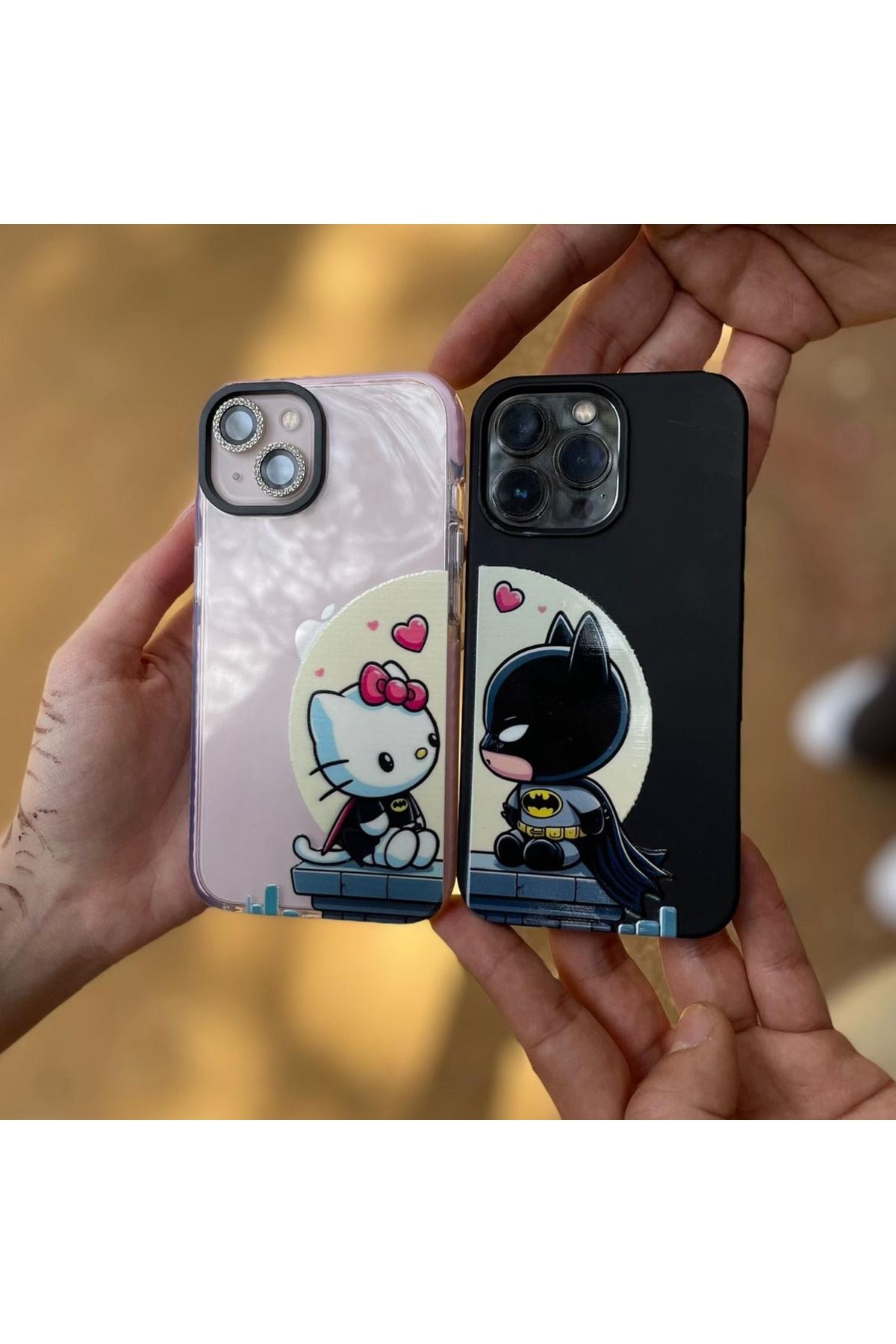 RİZVO Tom Jerry Kitty Batman Spiderman Tasarımlı Lüks Parlak Telefon Kılıfı