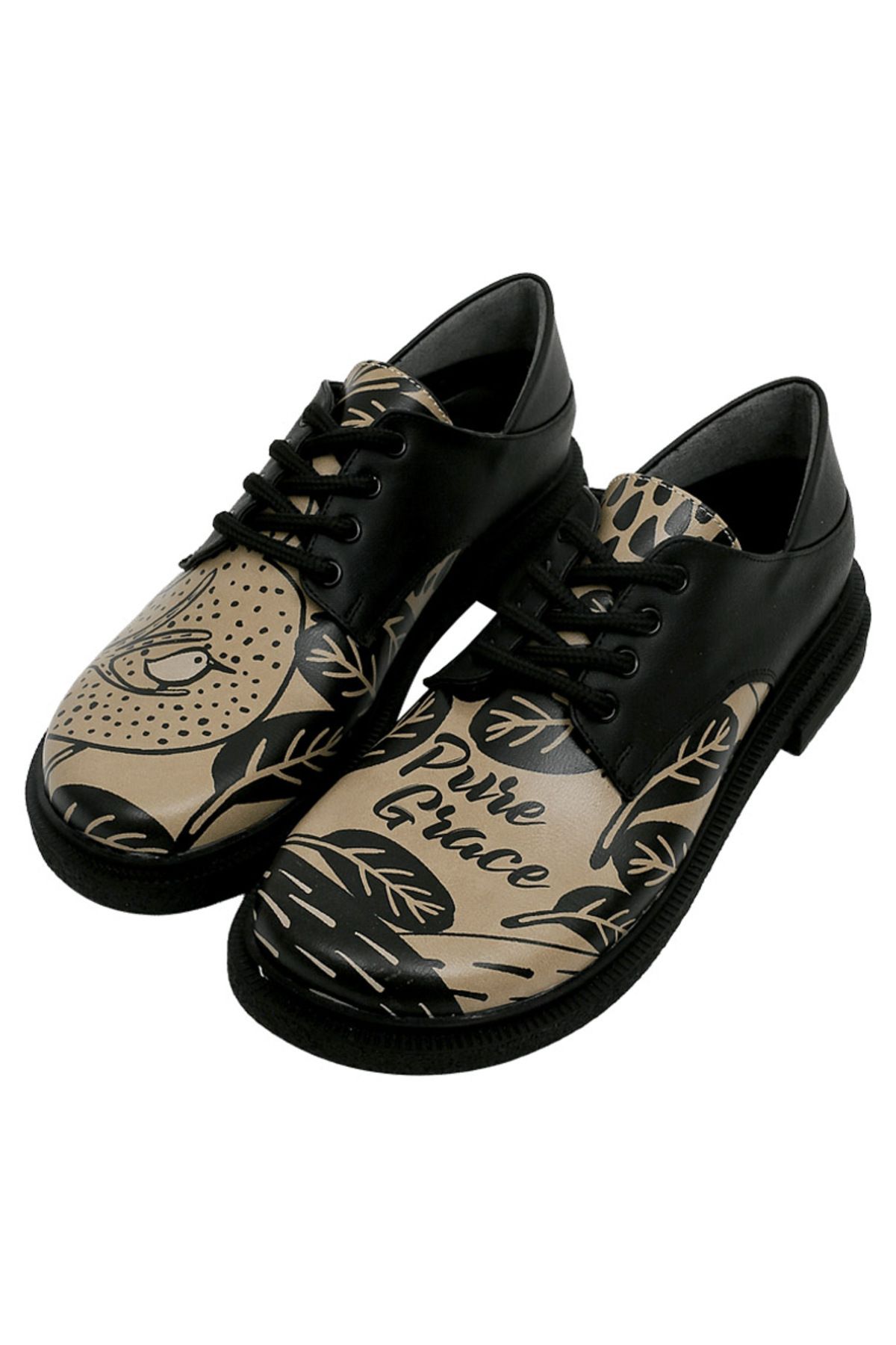 Dogo Kadın Vegan Deri Siyah Günlük Ayakkabı - Pure Grace Tasarım