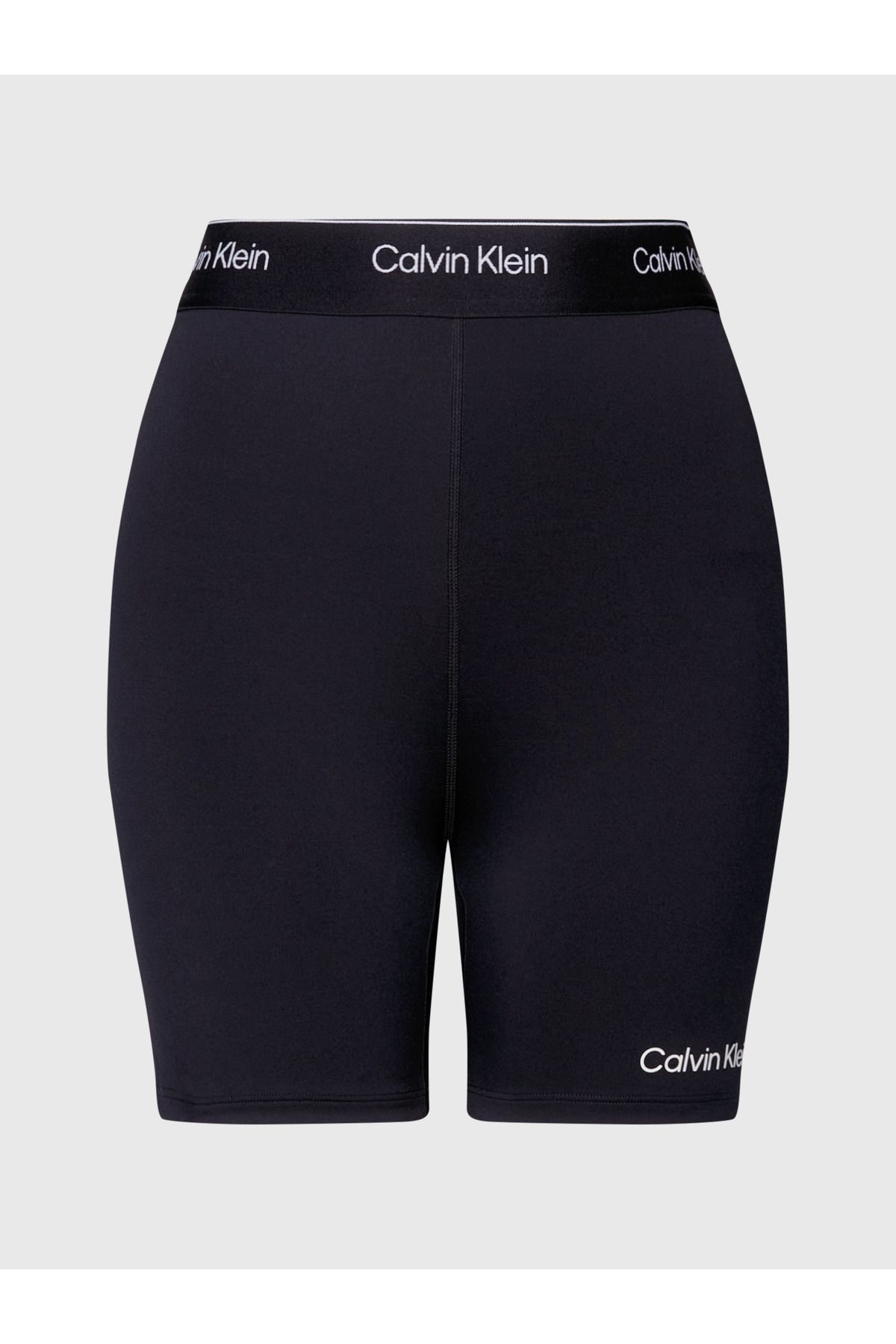 Calvin Klein Kadın Marka Logolu Elastik Bel Bantlı Kısa Tayt  Bisiklet Spor Ve Günlük Kullanıma Uygun Siyah Şort