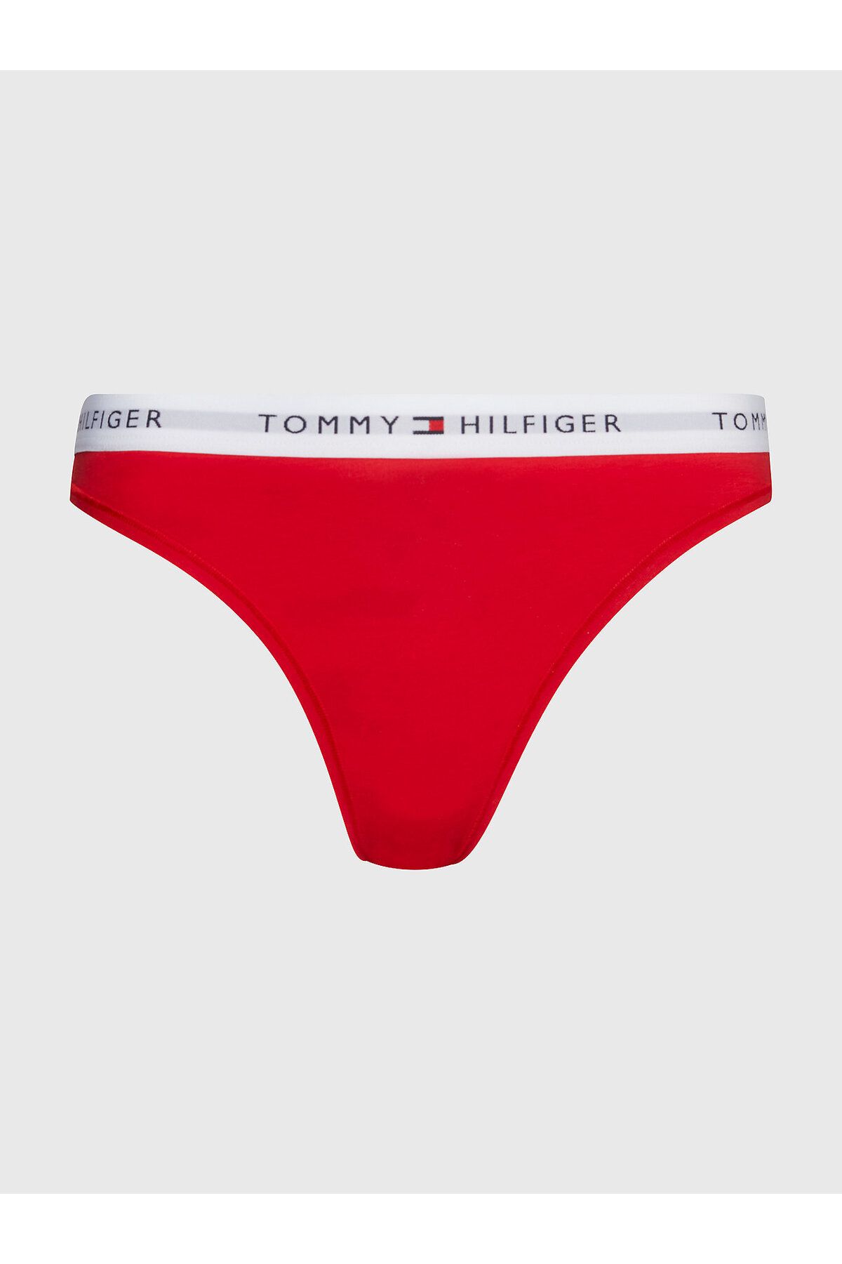 Tommy Hilfiger Kadın Marka Logolu Elastik Bantlı Günlük Kullanıma Uygun Kırmızı Külot Uw0uw03836-Xlg