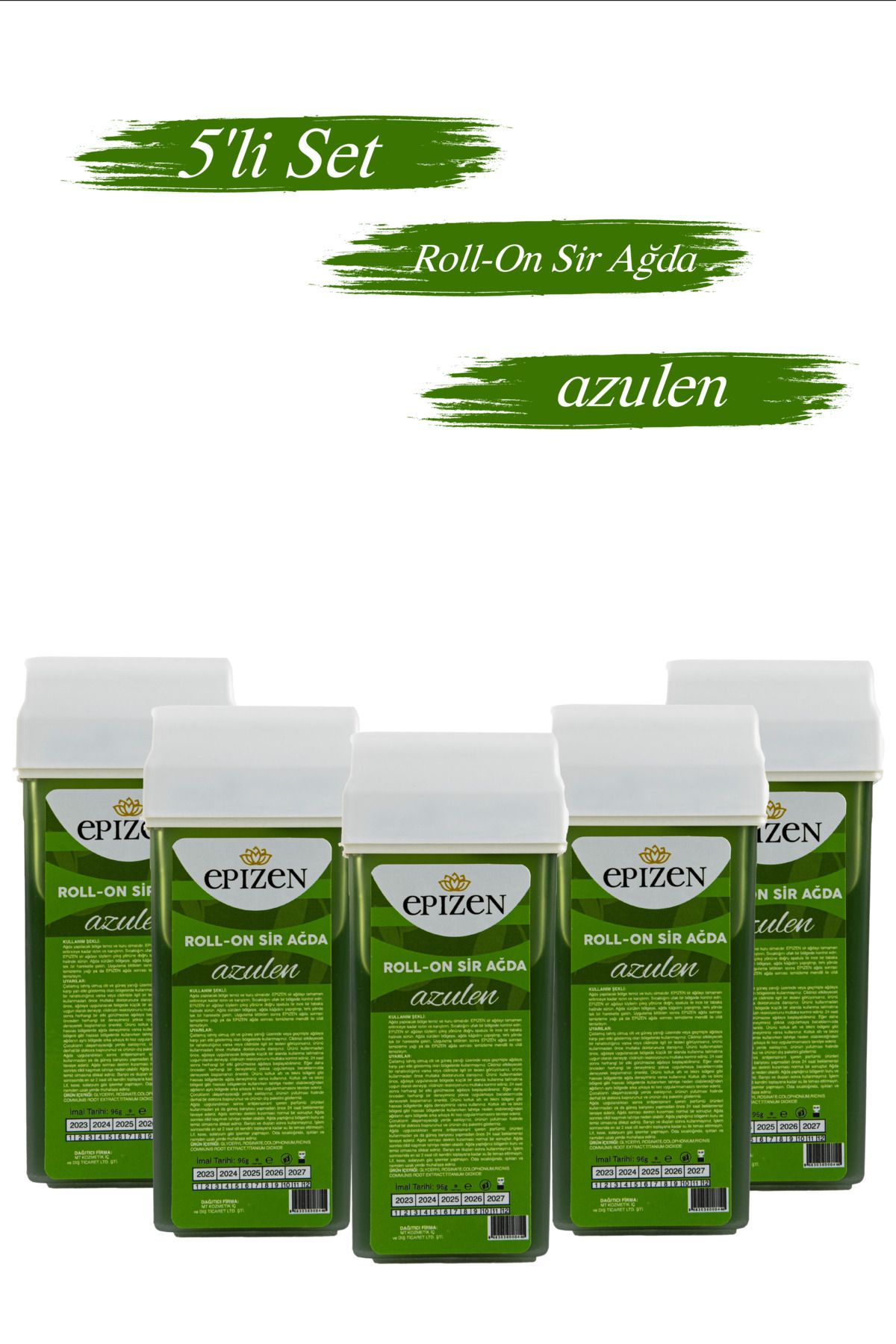 EPİZEN Pudralı Roll-On Kartuş Ağda 5 Adet Azulen