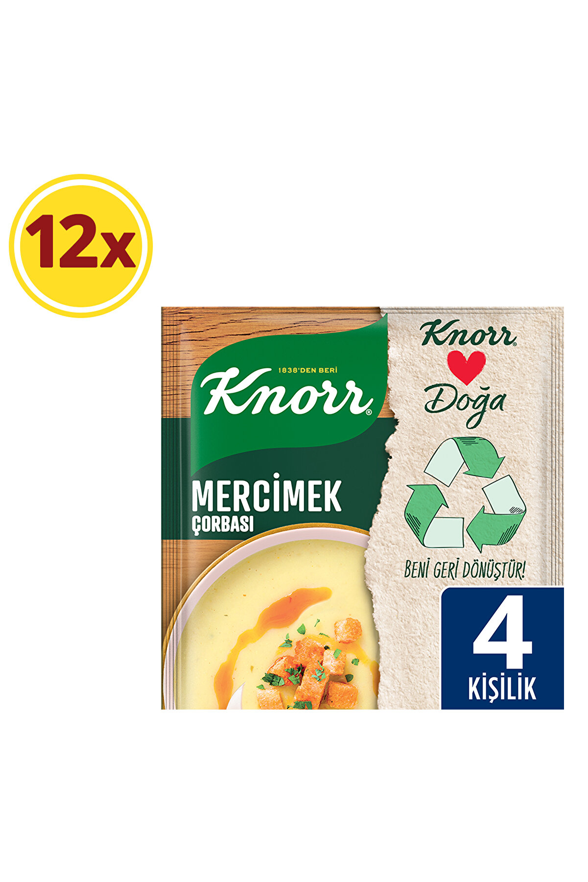 Knorr Mercimek Çorbası 76 gr X 12 Adet