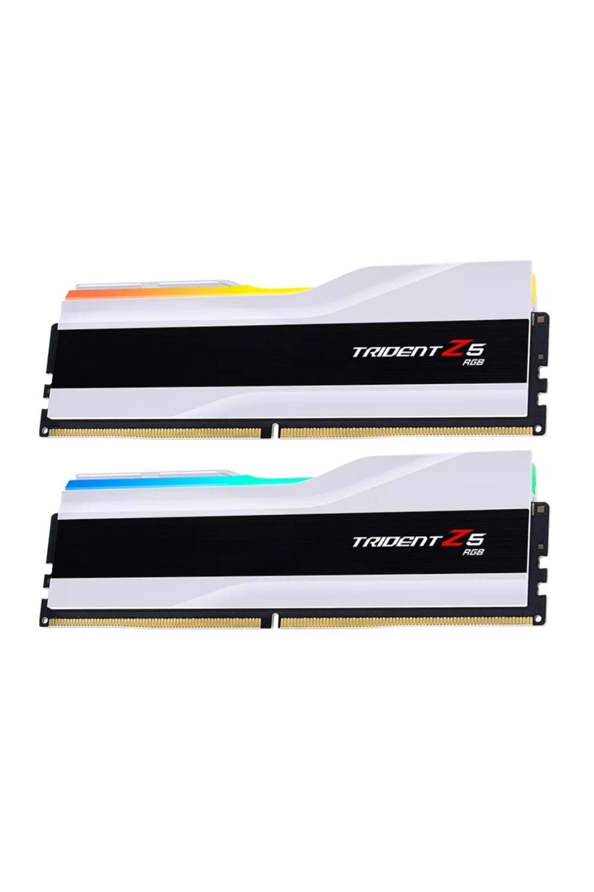 G Skill Gskıll Trident Z5 Rgb Beyaz Ddr5-6000mhz Cl36 64gb (2X32GB) Dual (36-36-36-96)