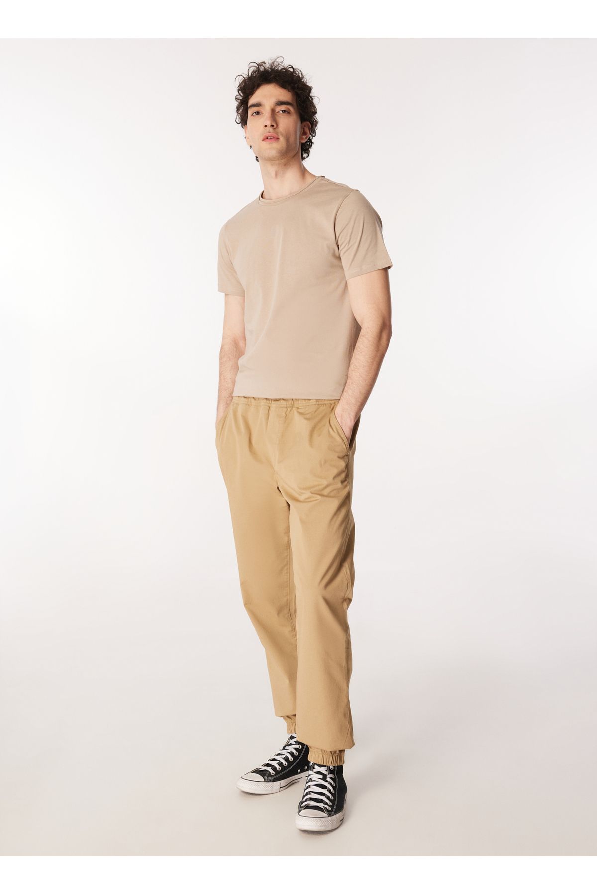 Lee Cooper Normal Paça Deve Tüyü Erkek Kargo Pantolon 242 LCM 221006 JOGGER 2 CAMEL