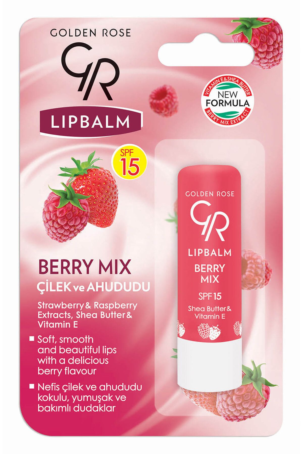 Golden Rose Lip Balm No: 09 Berry Mix - Dudak Bakım Kremi ve Nemlendirici
