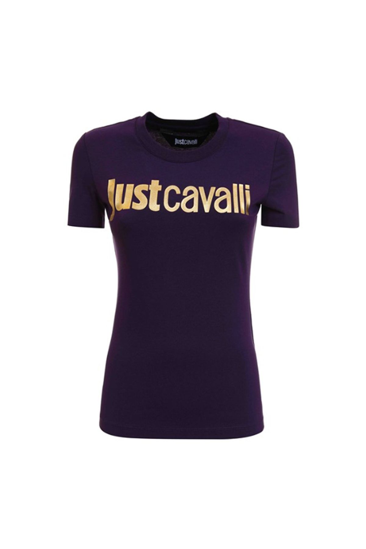 Just Cavalli Bisiklet Yaka Baskılı Siyah Kadın T-shirt 75paht00