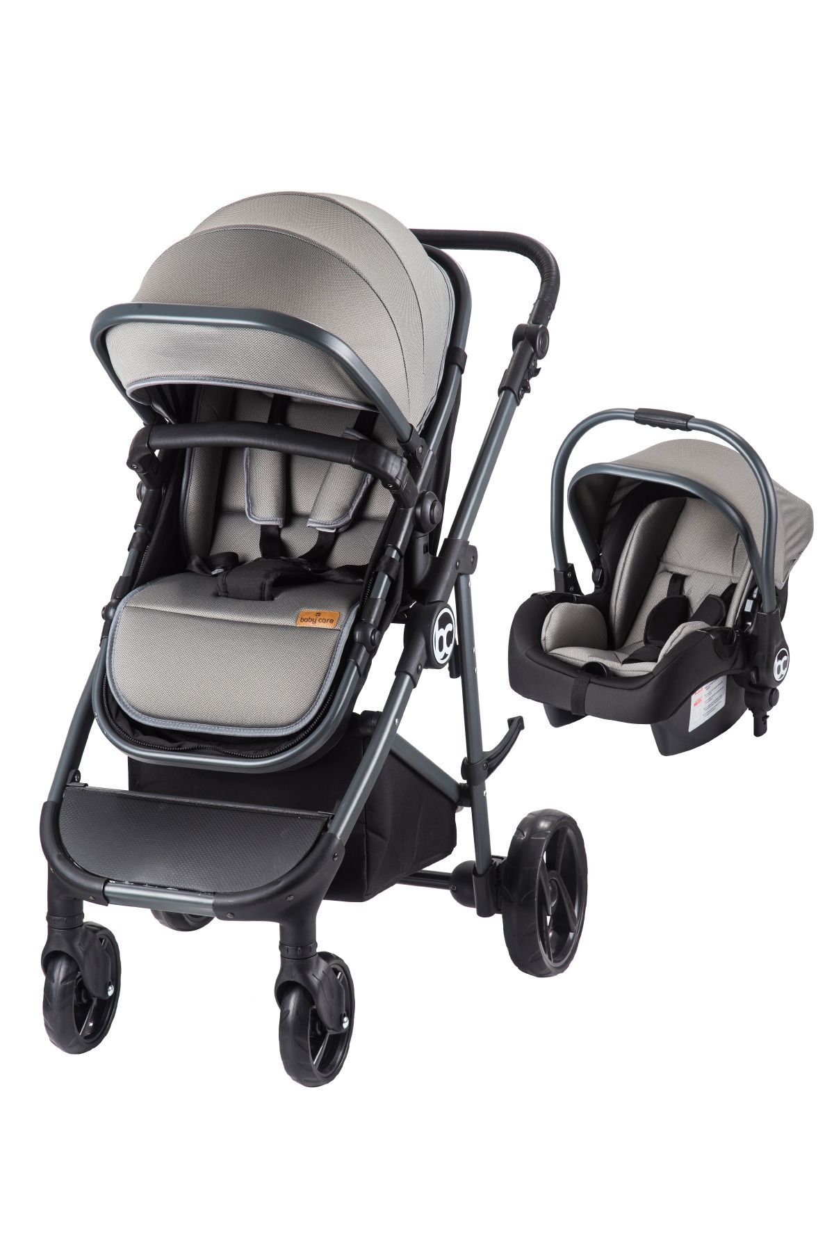 Baby Care Bc 305 - Zeta Travel Sistem Bebek Arabası ( Gri )