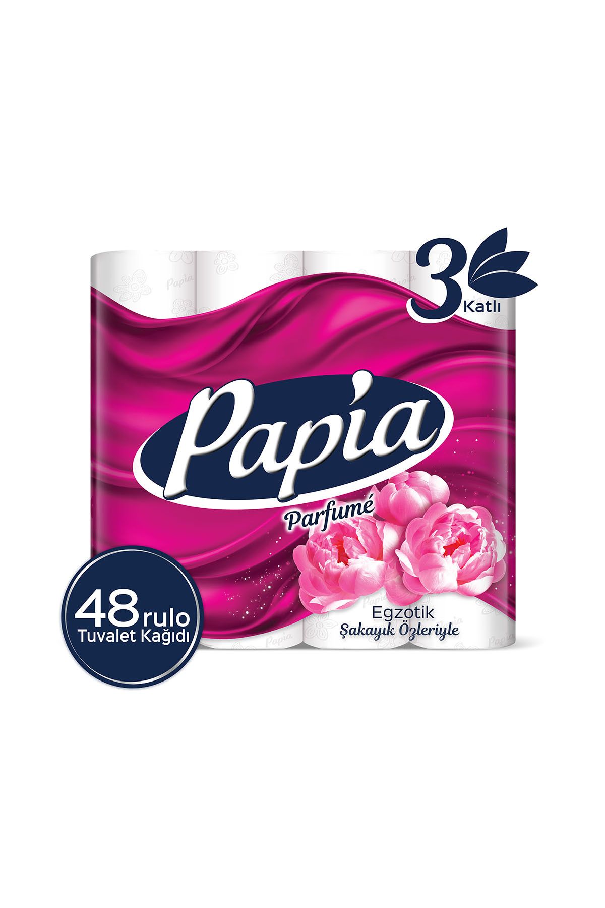 Papia Parfümlü Egzotik Tuvalet Kağıdı 48 Rulo (16 RULO X 3 PAKET)