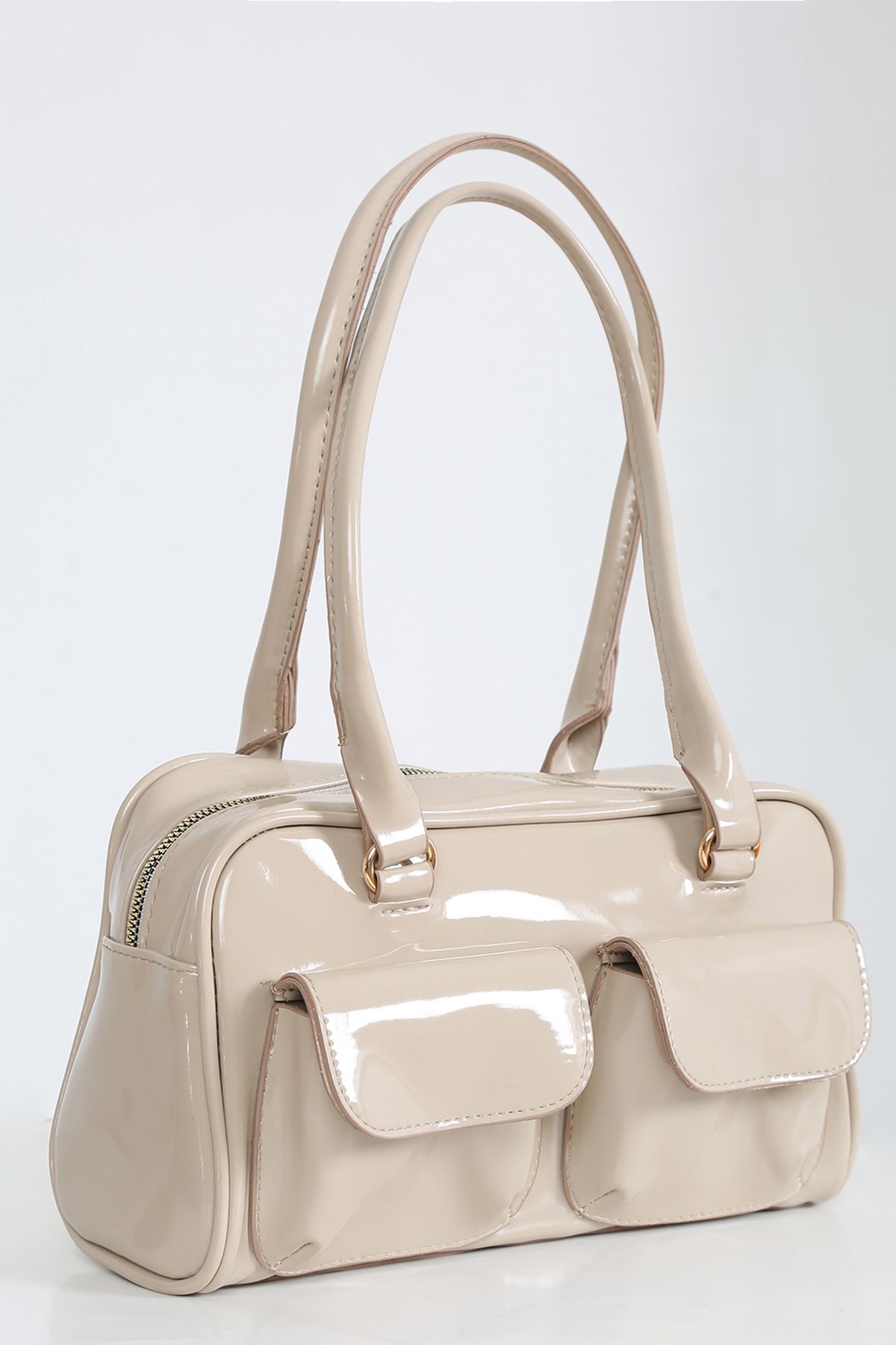 fa fadiezz Kadın Çok Cepli Omuz çantası Shiny Model
