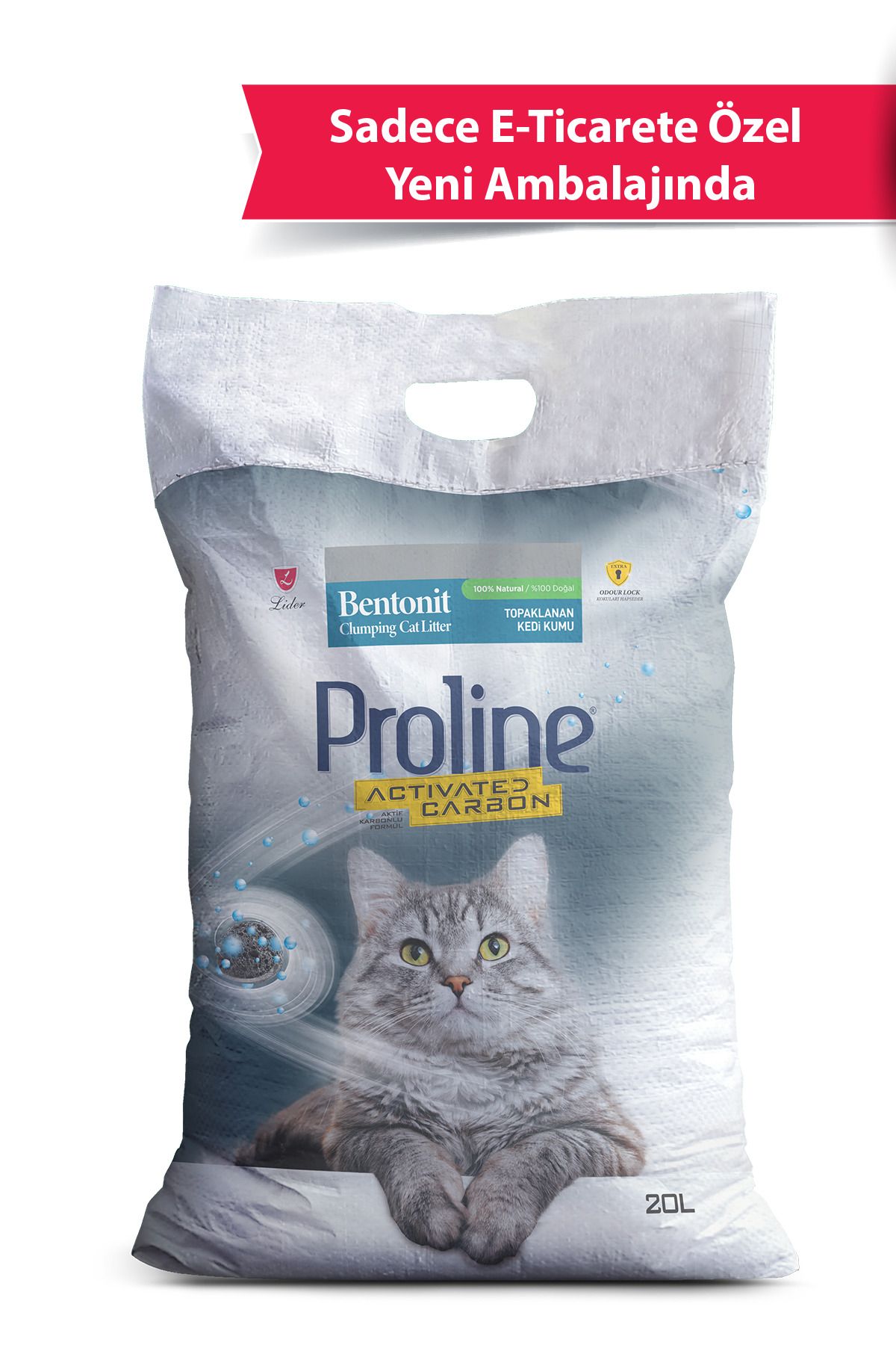 Pro Line Aktif Karbonlu Topaklanan Kedi Kumu 20 Lt.