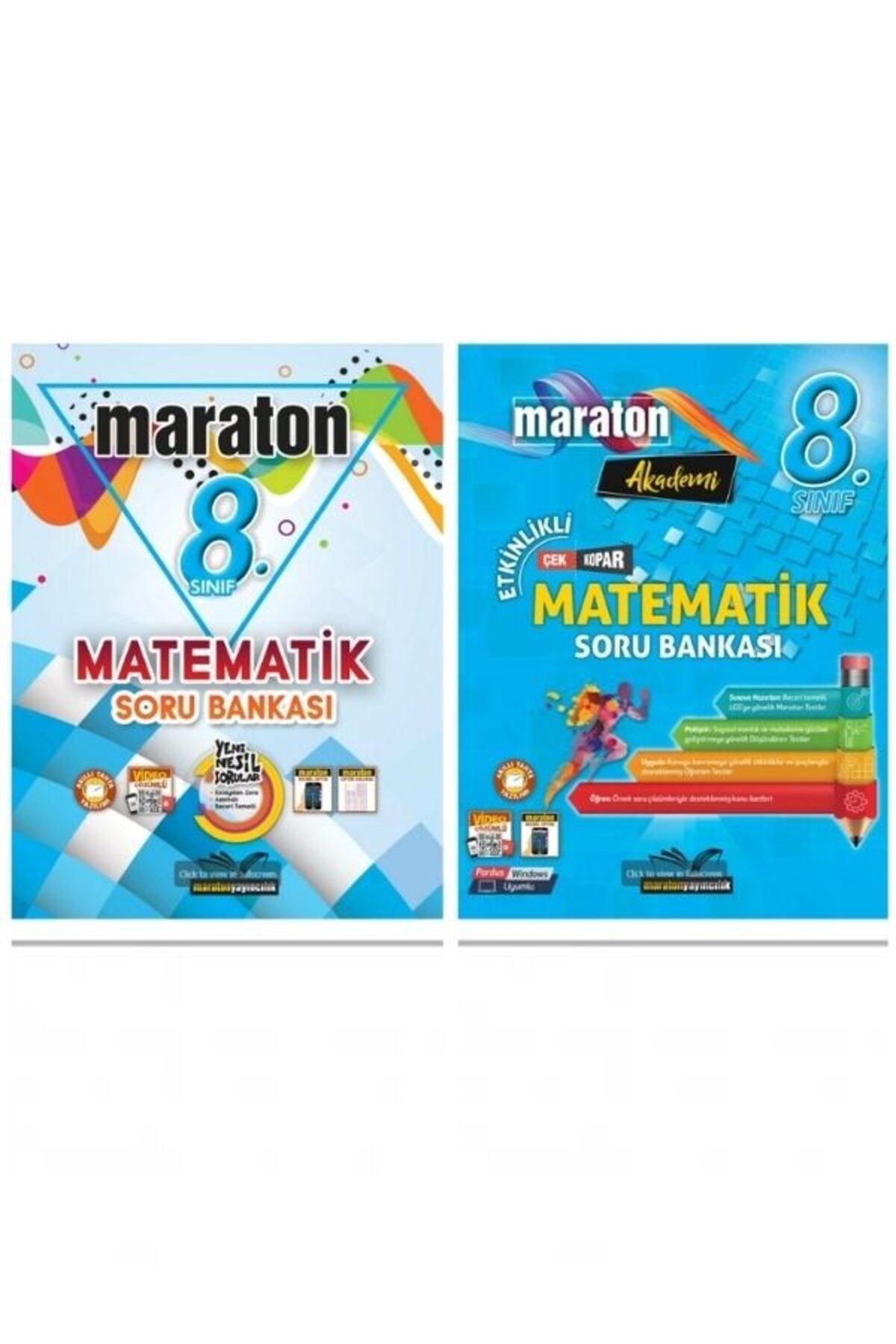 Maraton Yayınları maraton 8.Sınıf Matematik Soru Bankası +Matematik Etkinlikli Soru Bankası