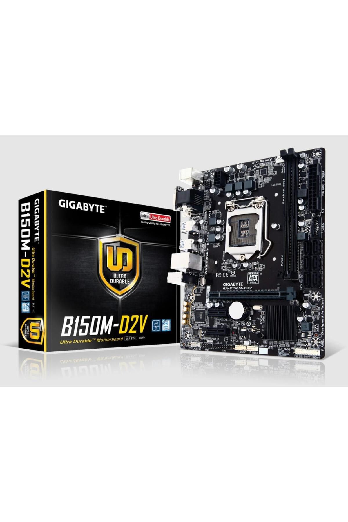 Gigabyte B150M-D2V DDR4 S+V+GL 1151p DDR4 2133MHz mATX Anakart