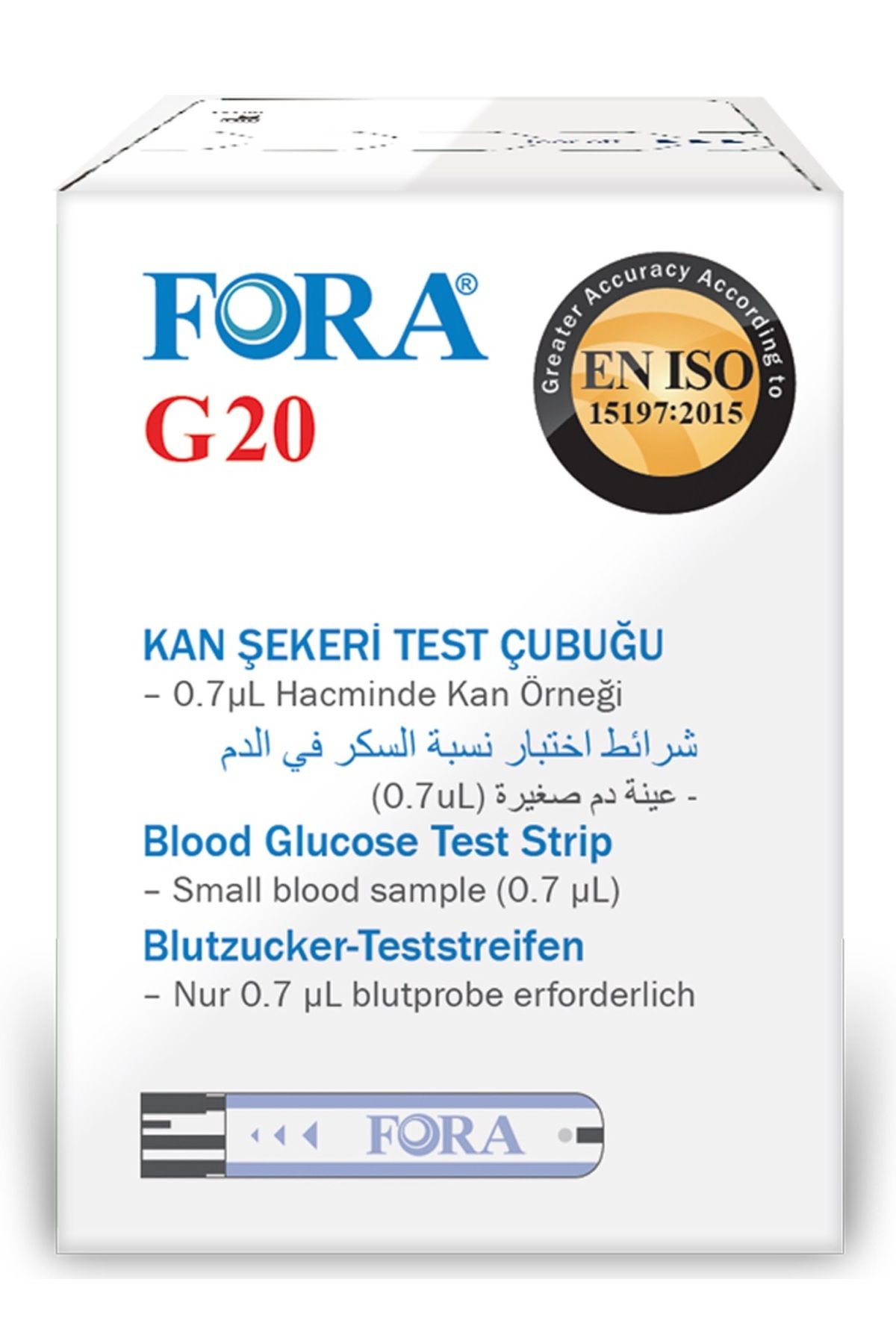 FORA G20 Şeker Diabet Ölçüm 50 Strip