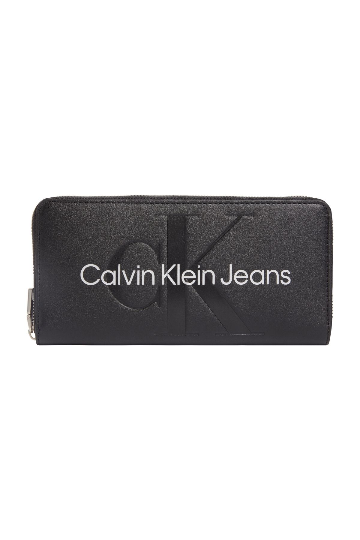 Calvin Klein Kadın Marka Logolu Şık Tasarımlı Birden Fazla Bölmeli Siyah1 Cüzdan K60k607634-0gl