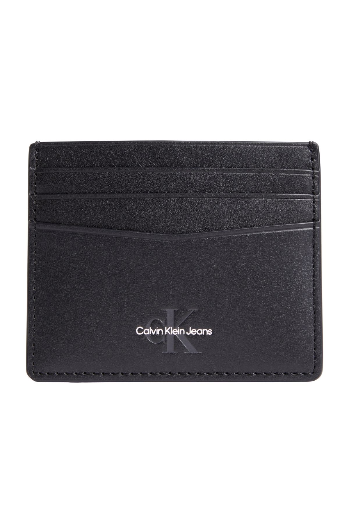 Calvin Klein Erkek Marka Logolu Pürüzsüz Yüzeyli Birden Fazla Kart Yuvalı Siyah Cüzdan K50k511455-beh