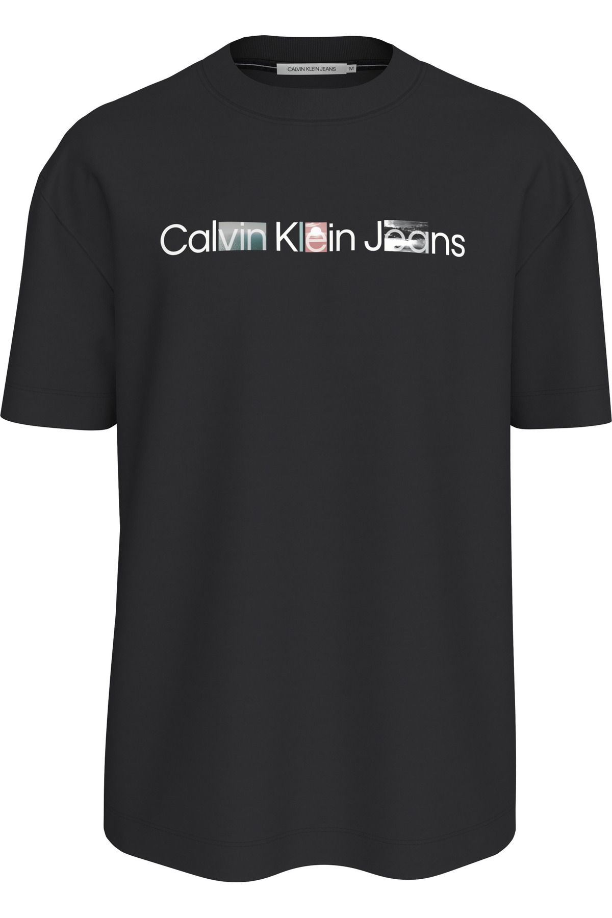 Calvin Klein Erkek Marka Logolu Bisiklet Yakalı Yumuşak Pamuklu Günlük Kullanıma Uygun Siyah T-shirt