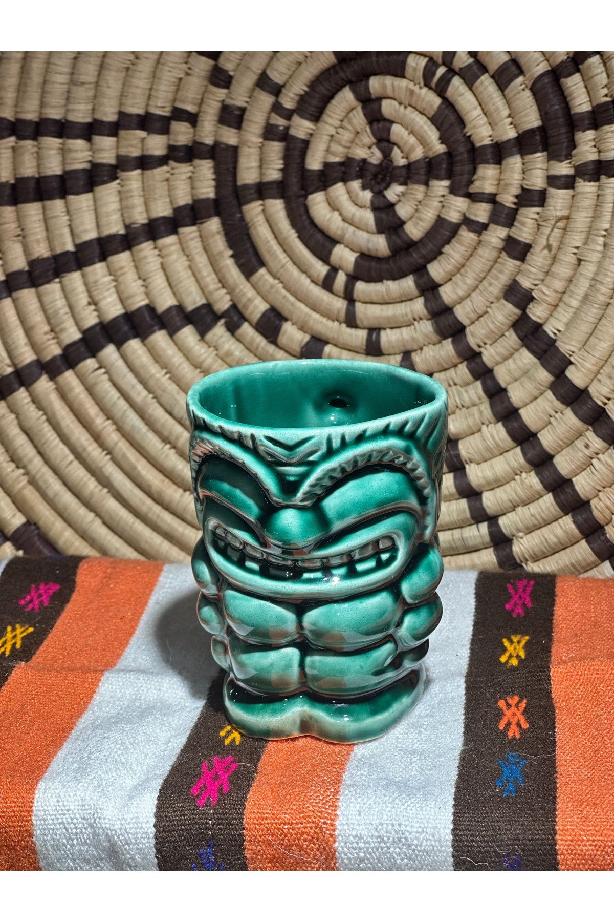 TAOS Seramik Tiki Mug hawaiian bardak Model A 350 ml