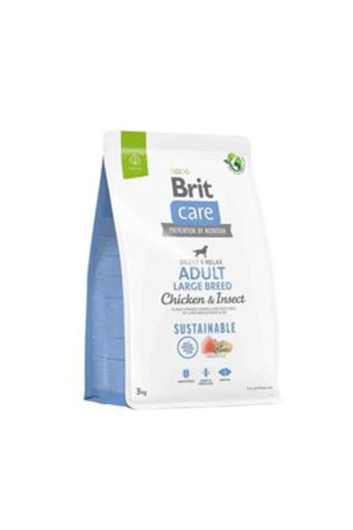 Brit Care Care Digest&Relax Tavuklu Böcek Proteinli Büyük Irk Yetişkin Köpek Maması 3kg ( 1 ADET )