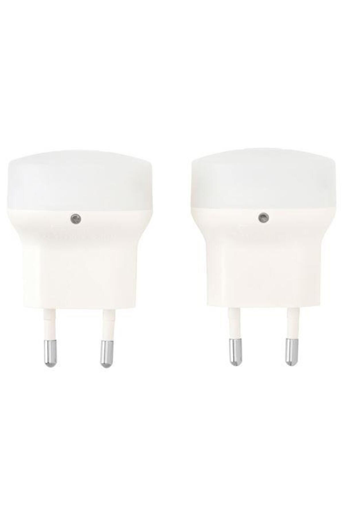IKEA 2 Adet Sensörlü Led Priz Aydınlatması, Beyaz Meridyendukkan Enerji: 0.45 W