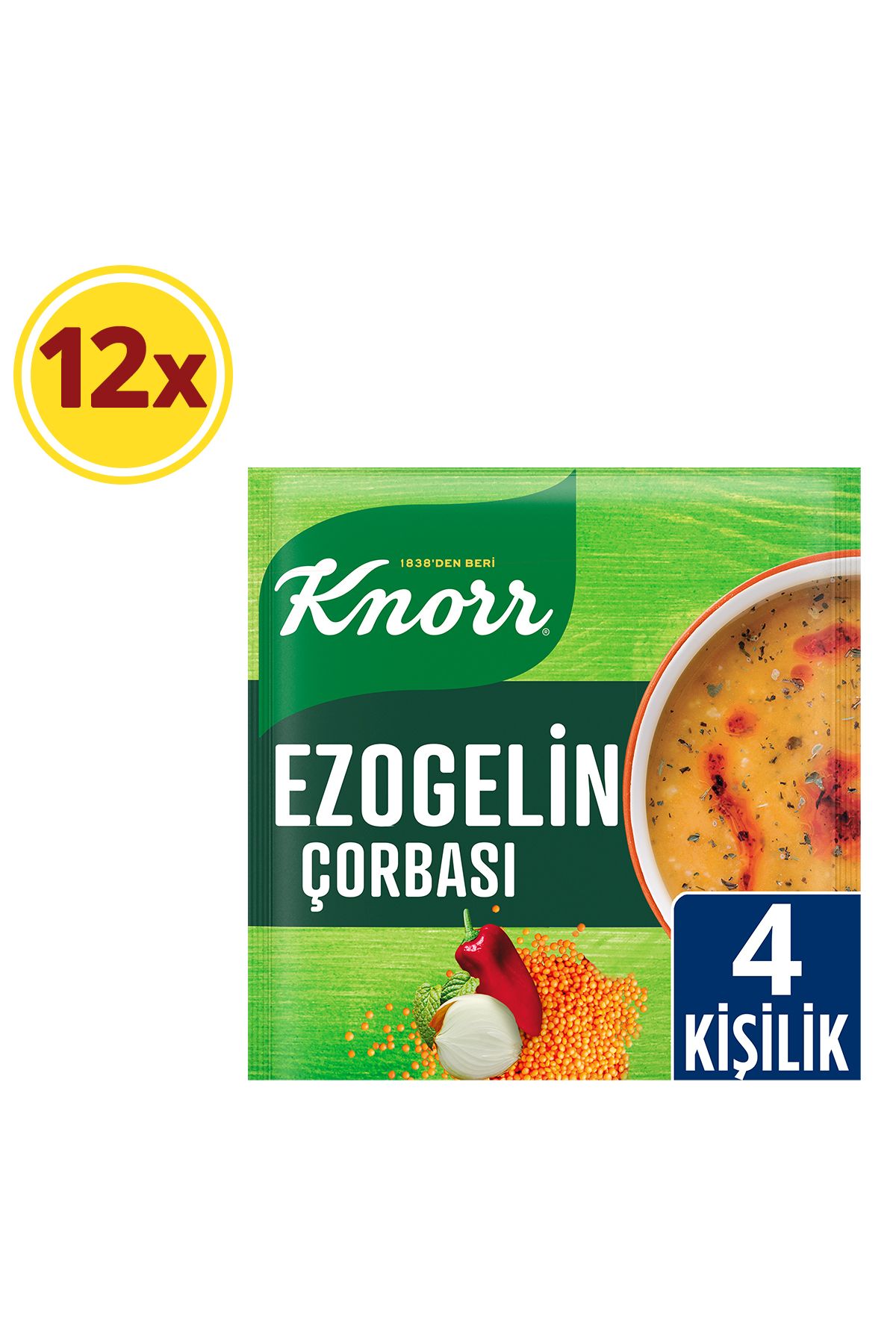 Knorr Ezogelin Çorbası 74 gr X 12 Adet